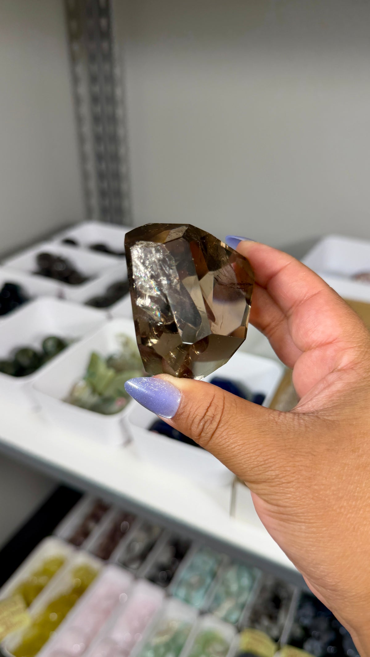 Gorgeous High Quality Smokey Quartz Freeform with Stand | Brazil | Opt 76