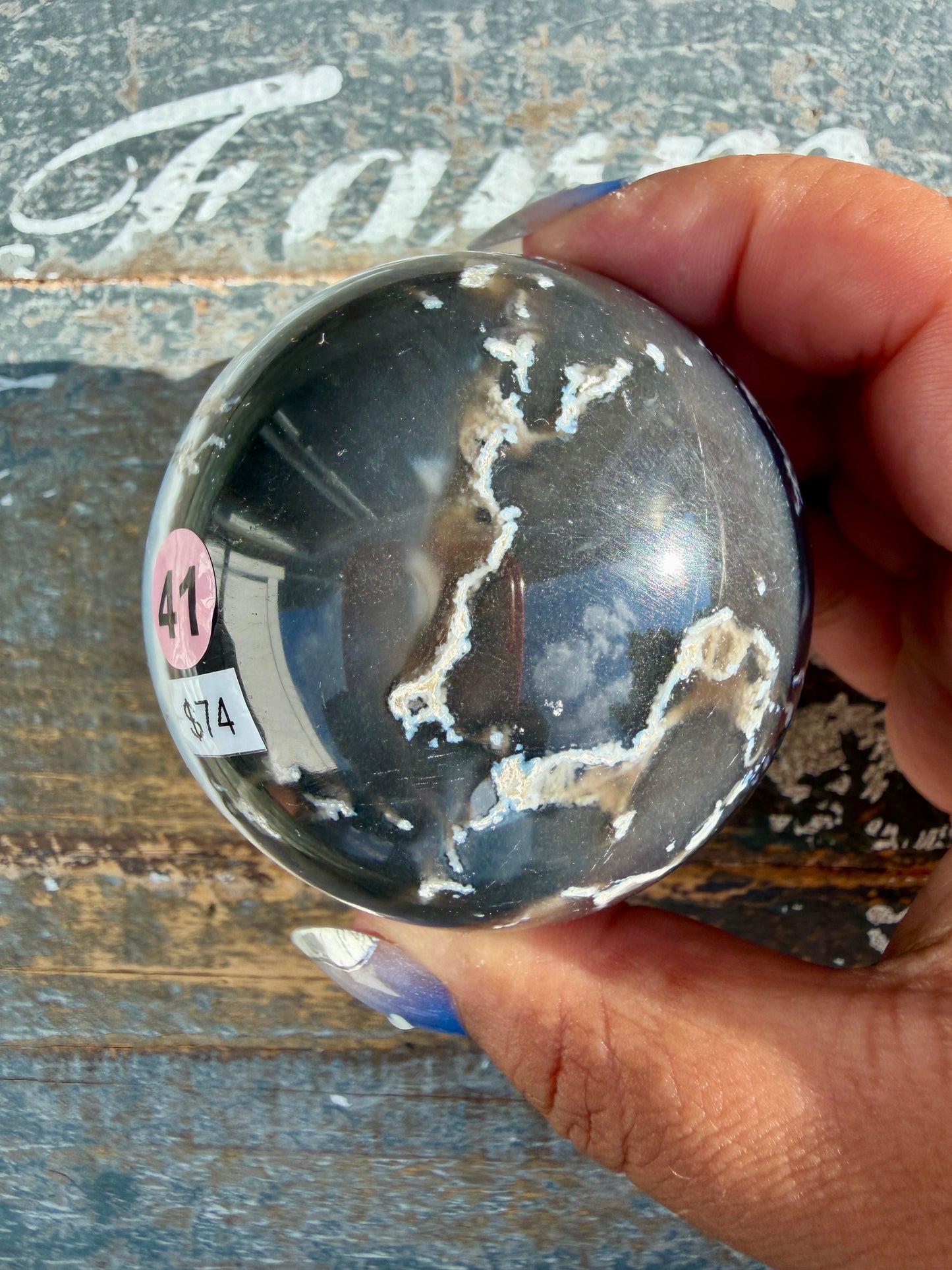 Gorgeous Blue Opal Sphere | India | Opt 41