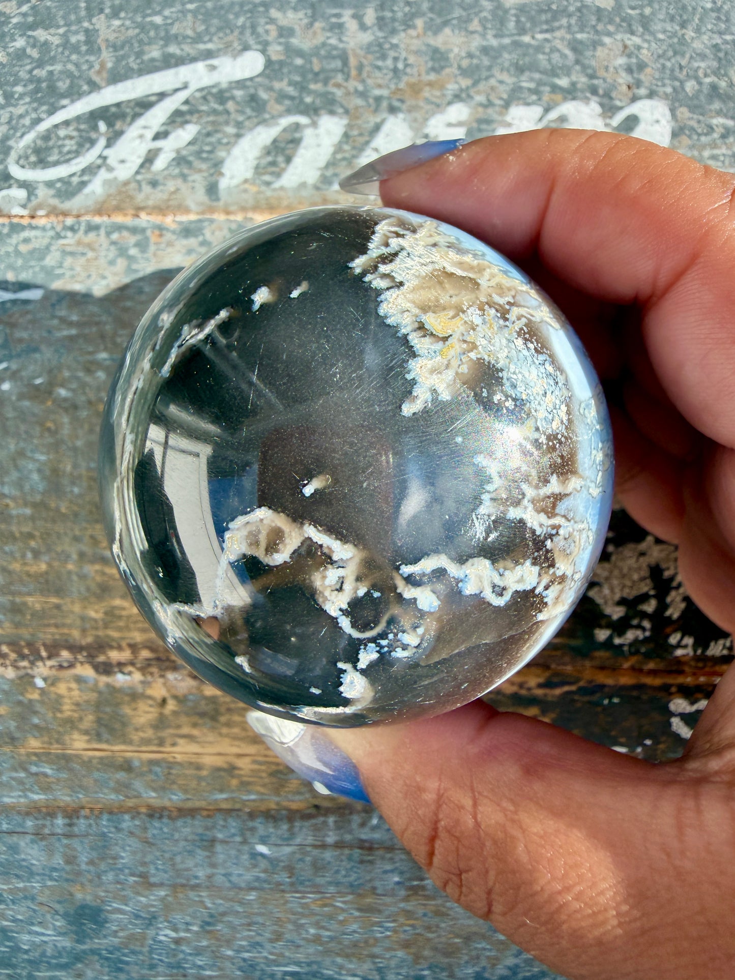 Gorgeous Blue Opal Sphere | India | Opt 41