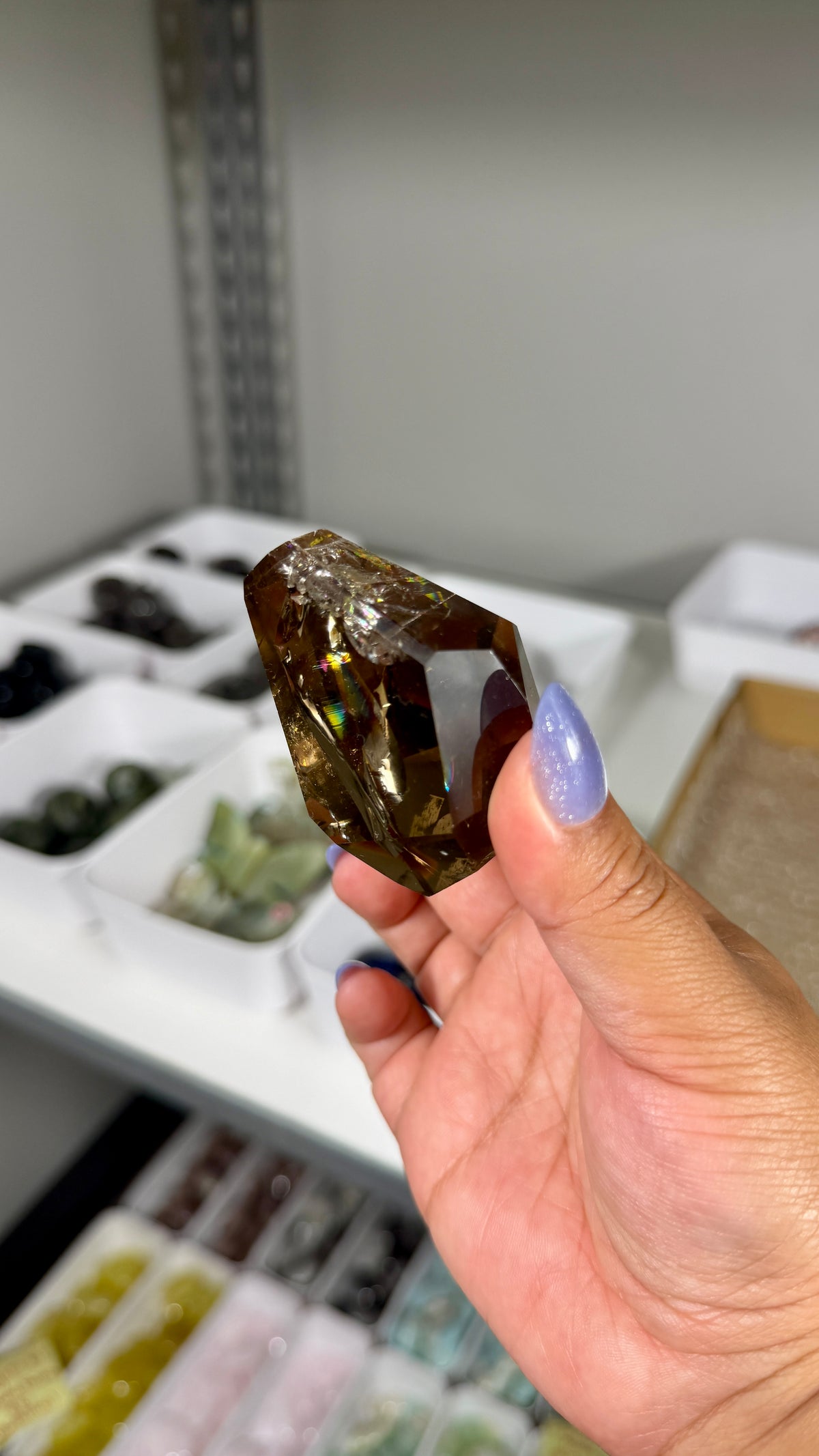 Gorgeous High Quality Smokey Quartz Freeform with Stand | Brazil | Opt 76