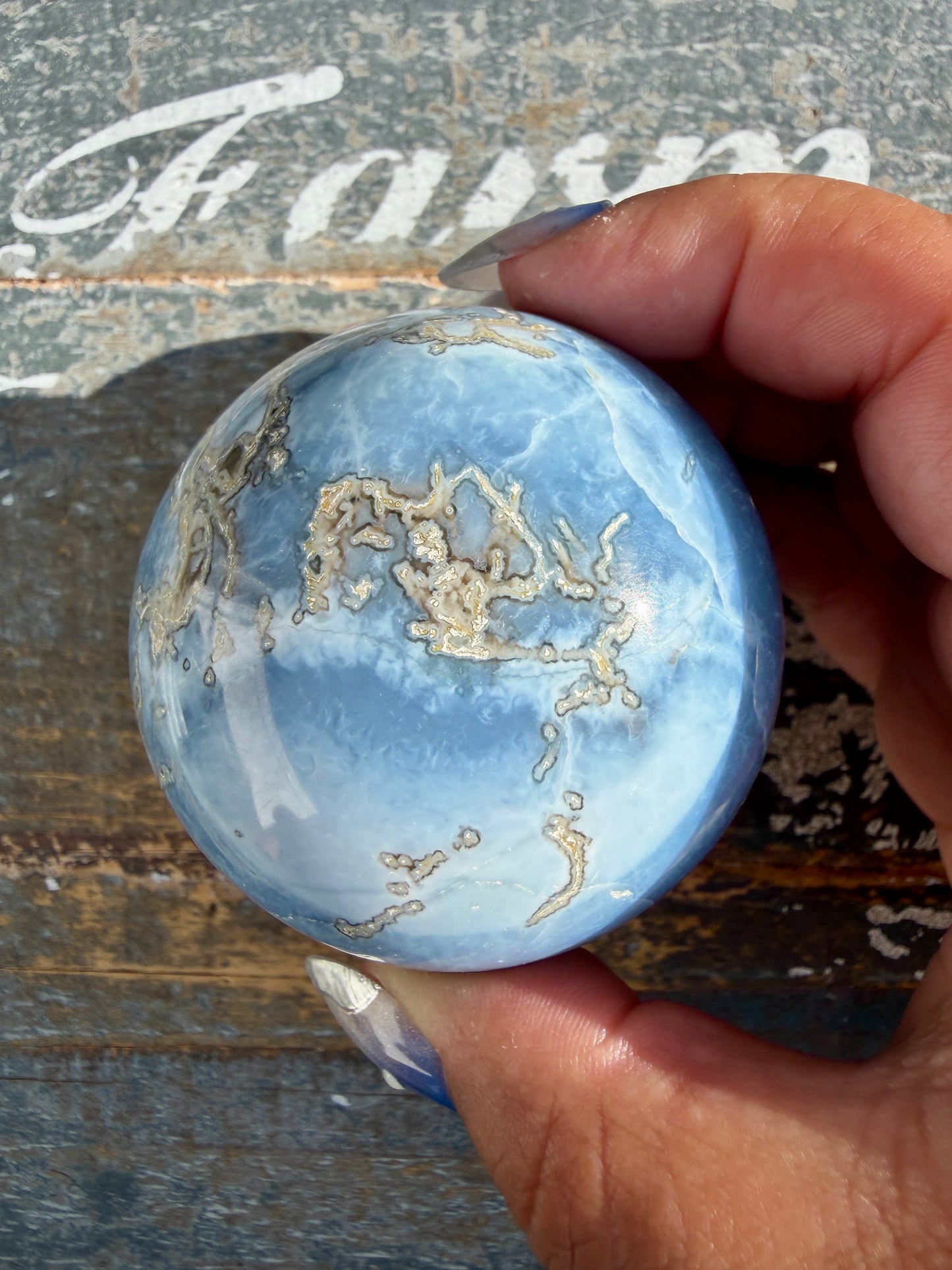 Gorgeous Blue Opal Sphere | India | Opt 41