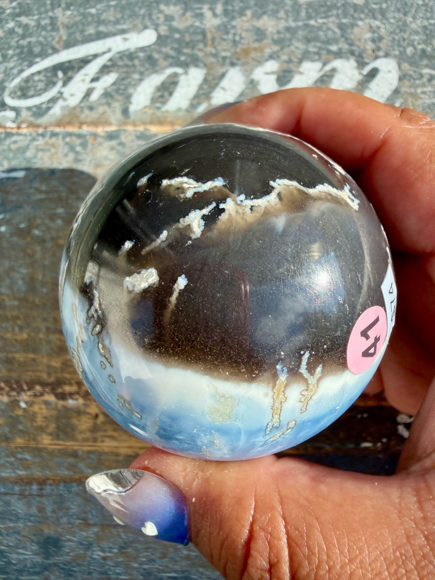 Gorgeous Blue Opal Sphere | India | Opt 41