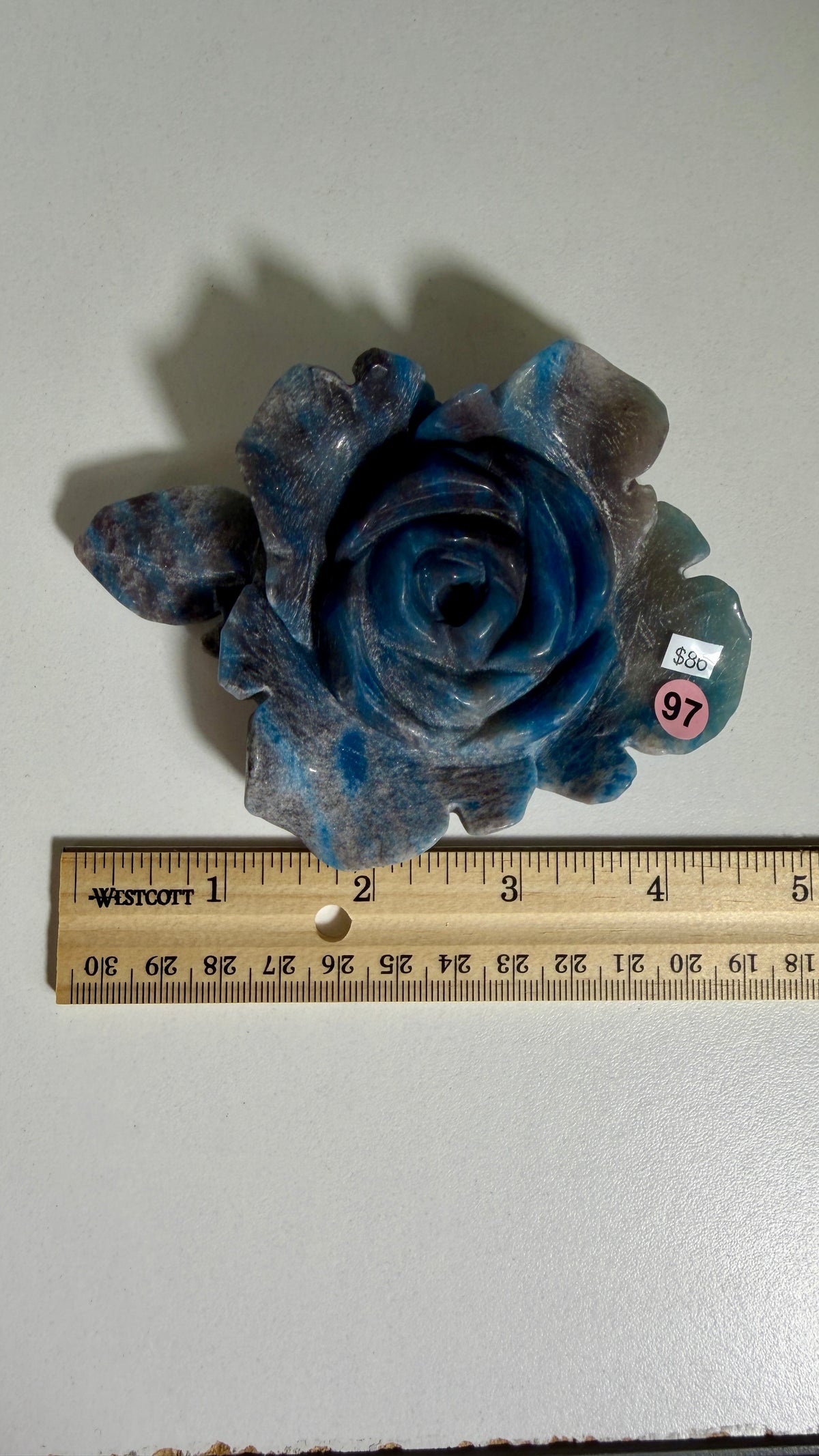 Gorgeous Hand Carved Trolleite Flower | Opt 97 (Discounted due to polish - 50% off)