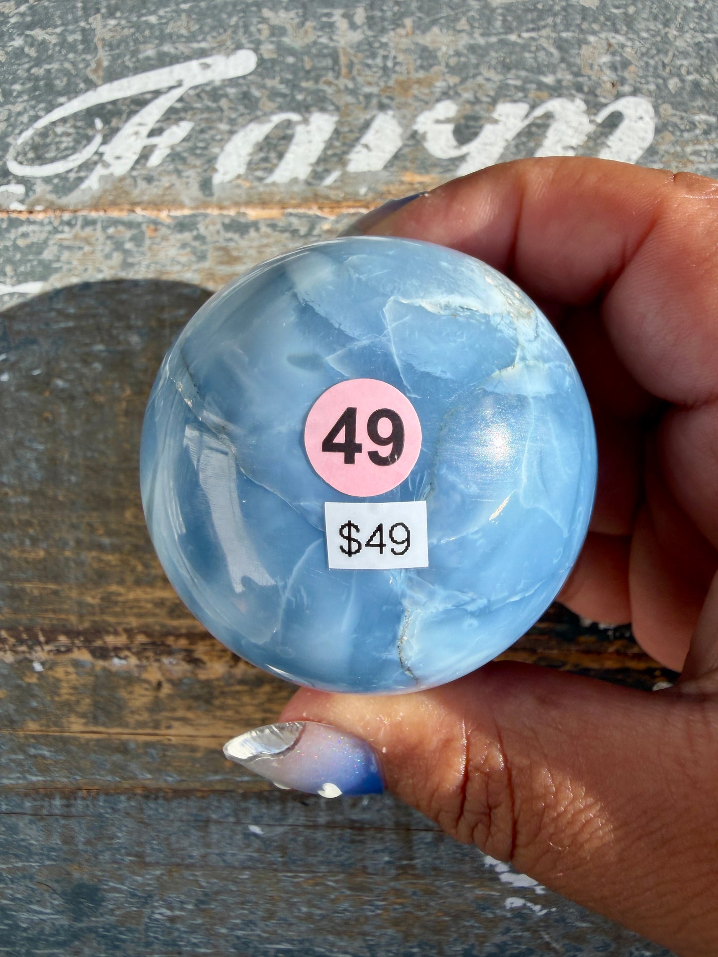 Gorgeous Blue Opal Sphere | India | Opt 49