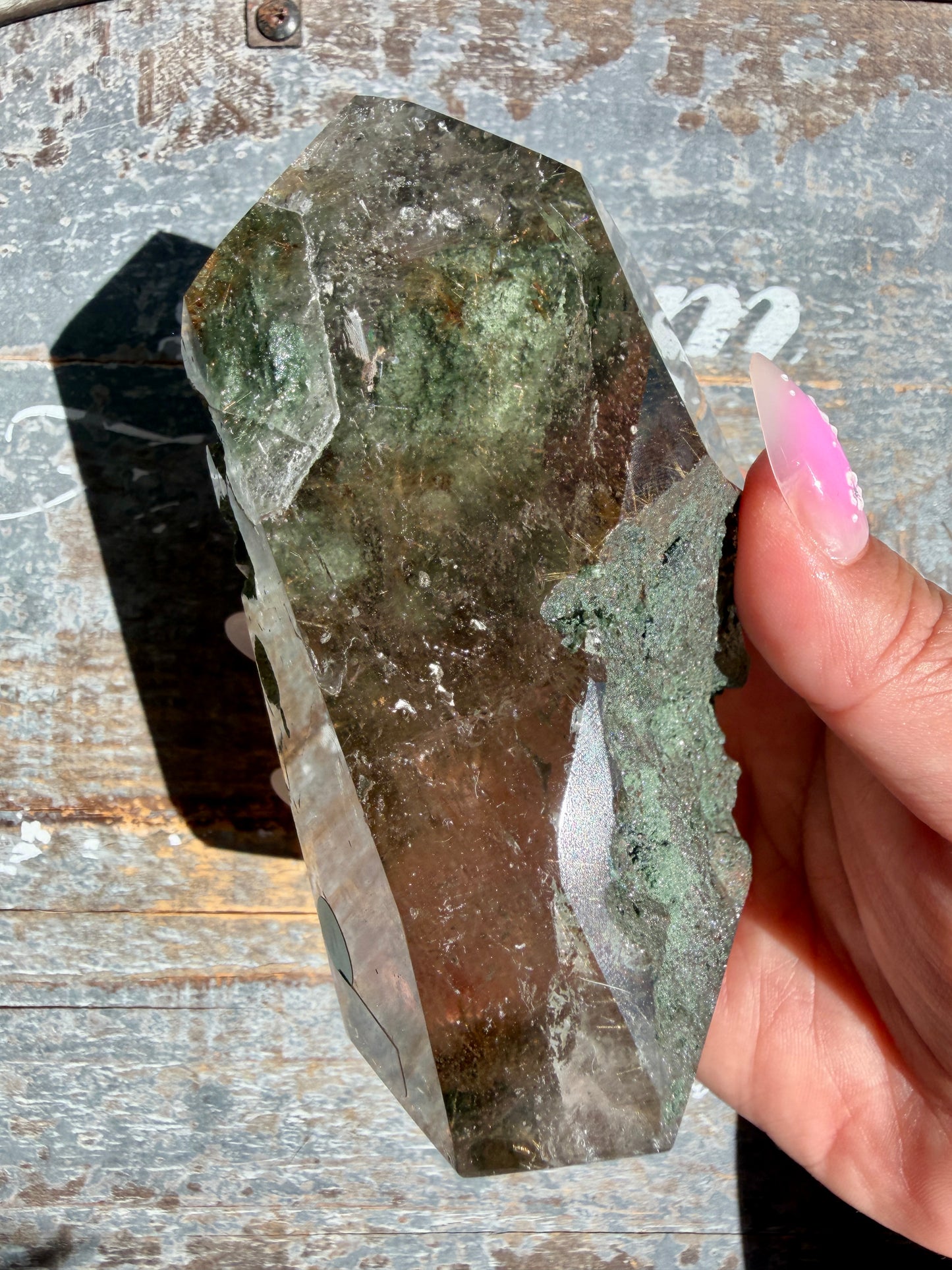 Gorgeous Himalayan Quartz with Chlorite & Rutile | India | Opt 4