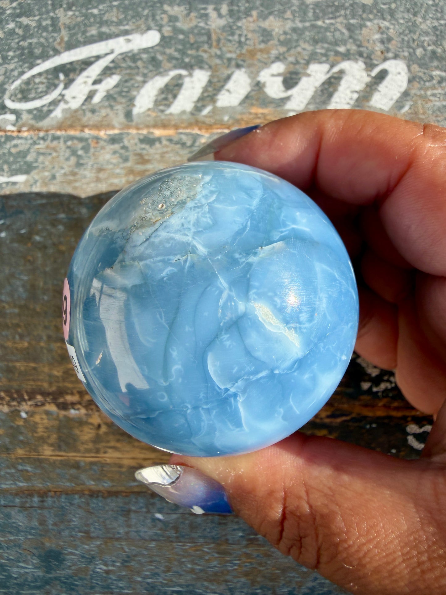 Gorgeous Blue Opal Sphere | India | Opt 49