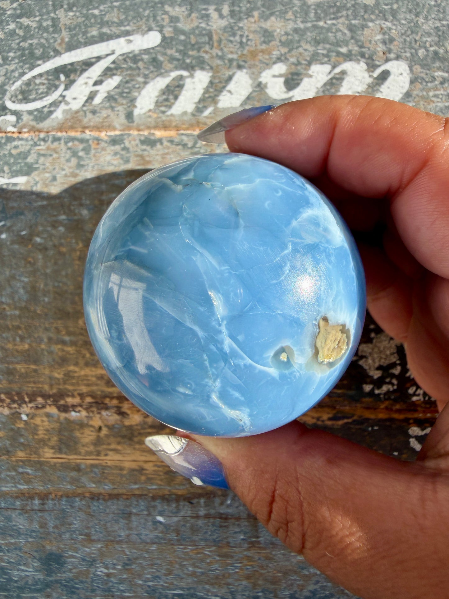 Gorgeous Blue Opal Sphere | India | Opt 49