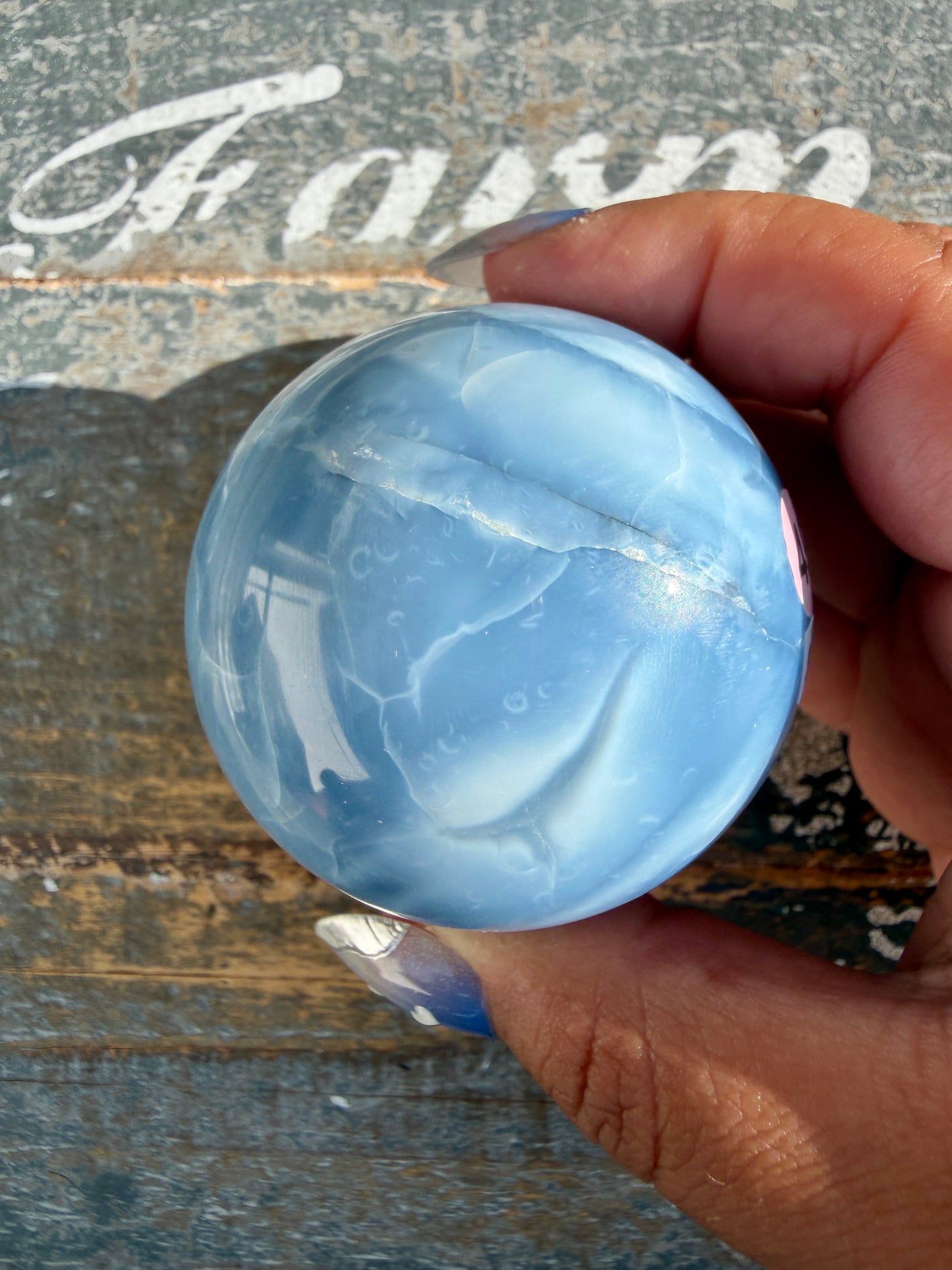 Gorgeous Blue Opal Sphere | India | Opt 49