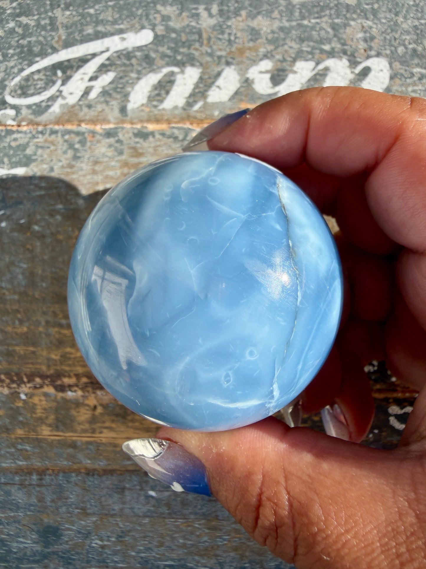 Gorgeous Blue Opal Sphere | India | Opt 49