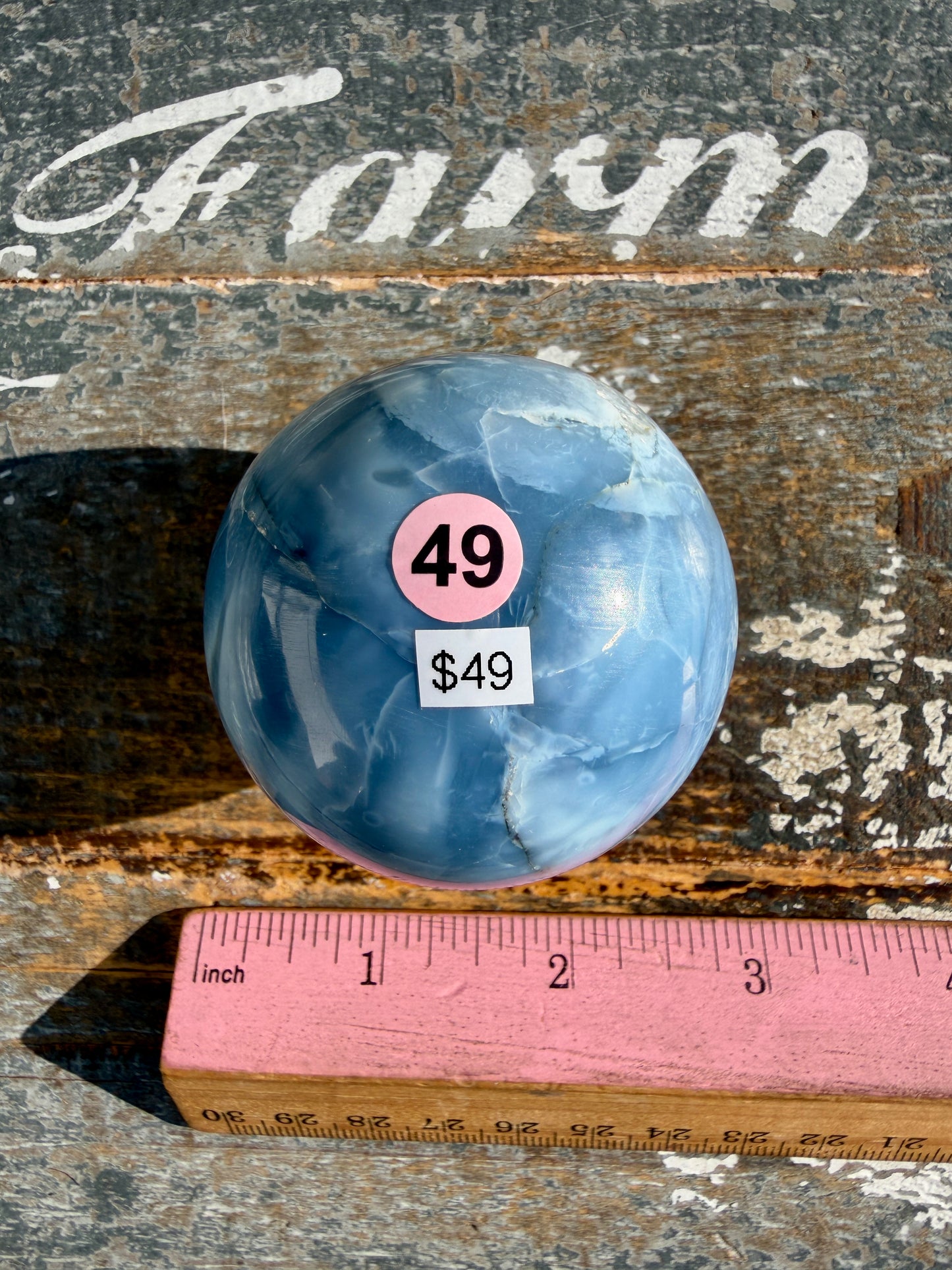 Gorgeous Blue Opal Sphere | India | Opt 49
