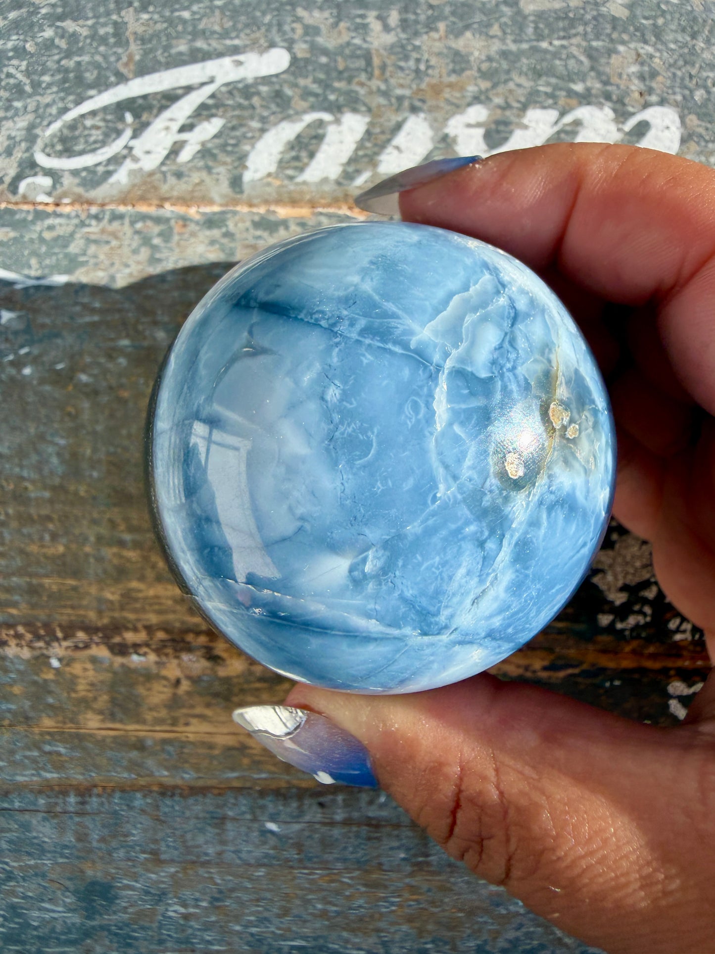 Gorgeous Blue Opal Sphere | India | Opt 40