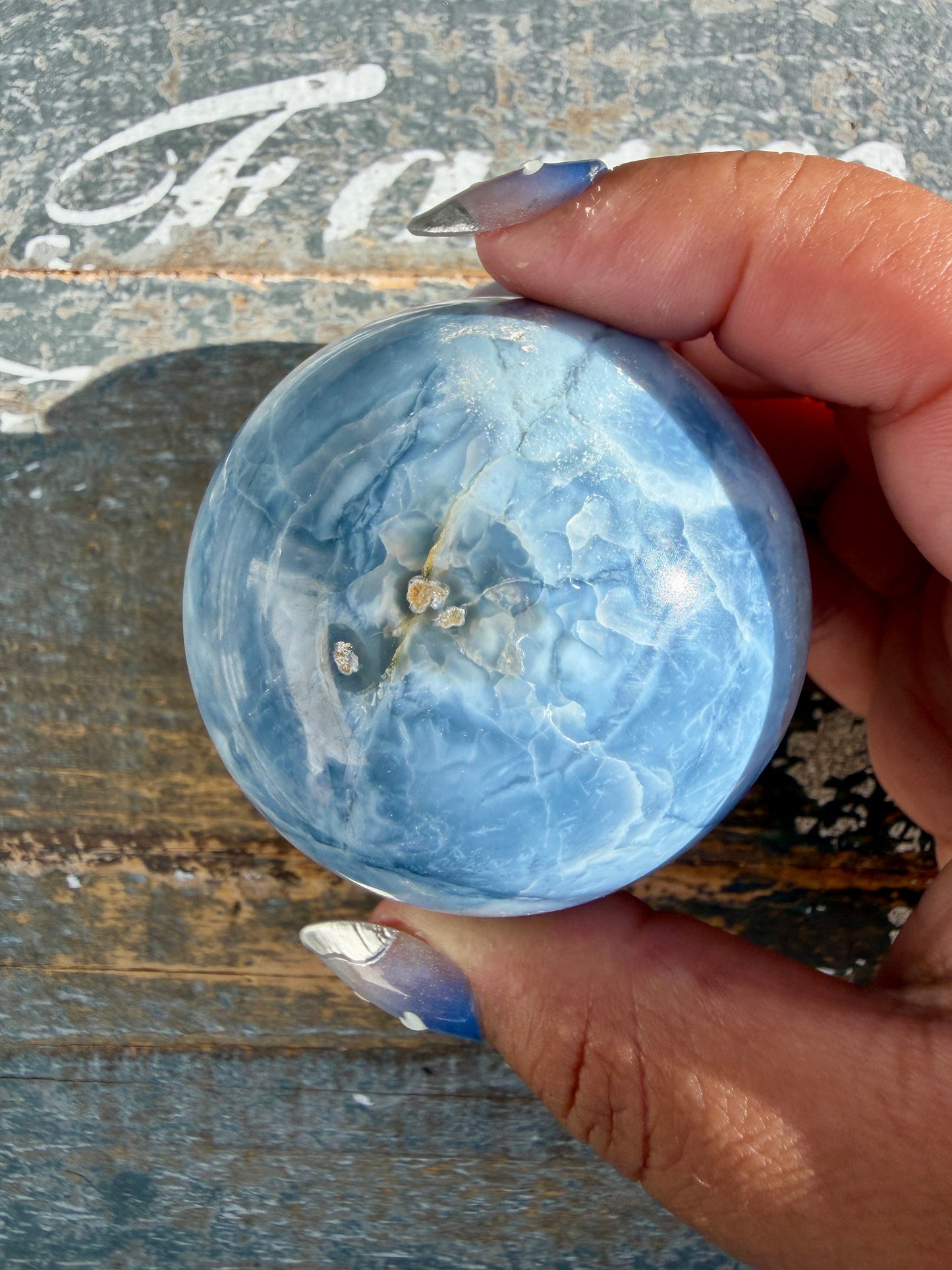 Gorgeous Blue Opal Sphere | India | Opt 40