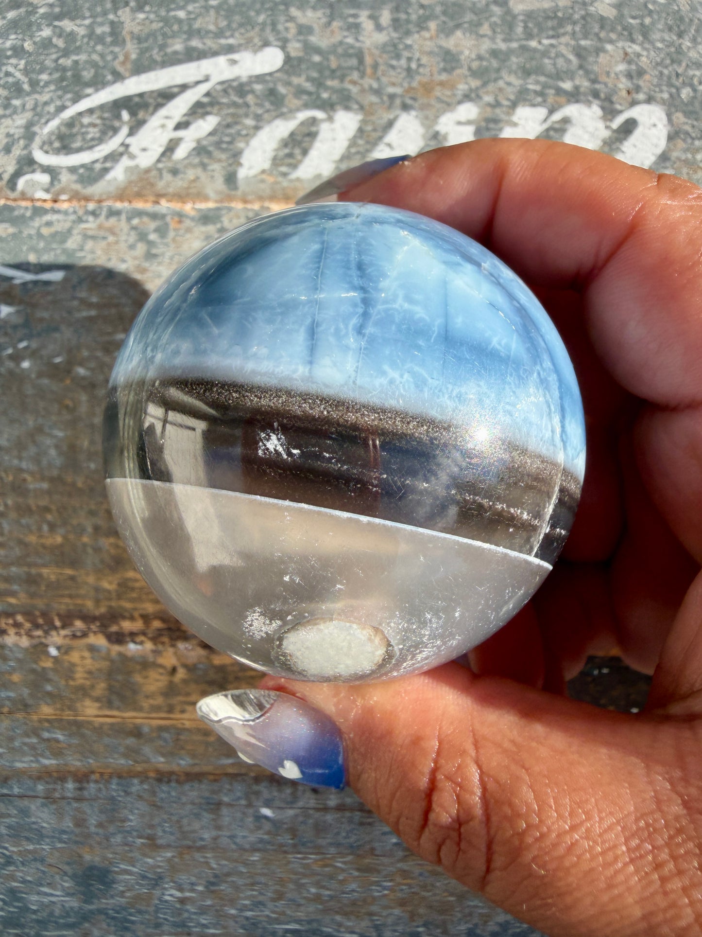 Gorgeous Blue Opal Sphere | India | Opt 40