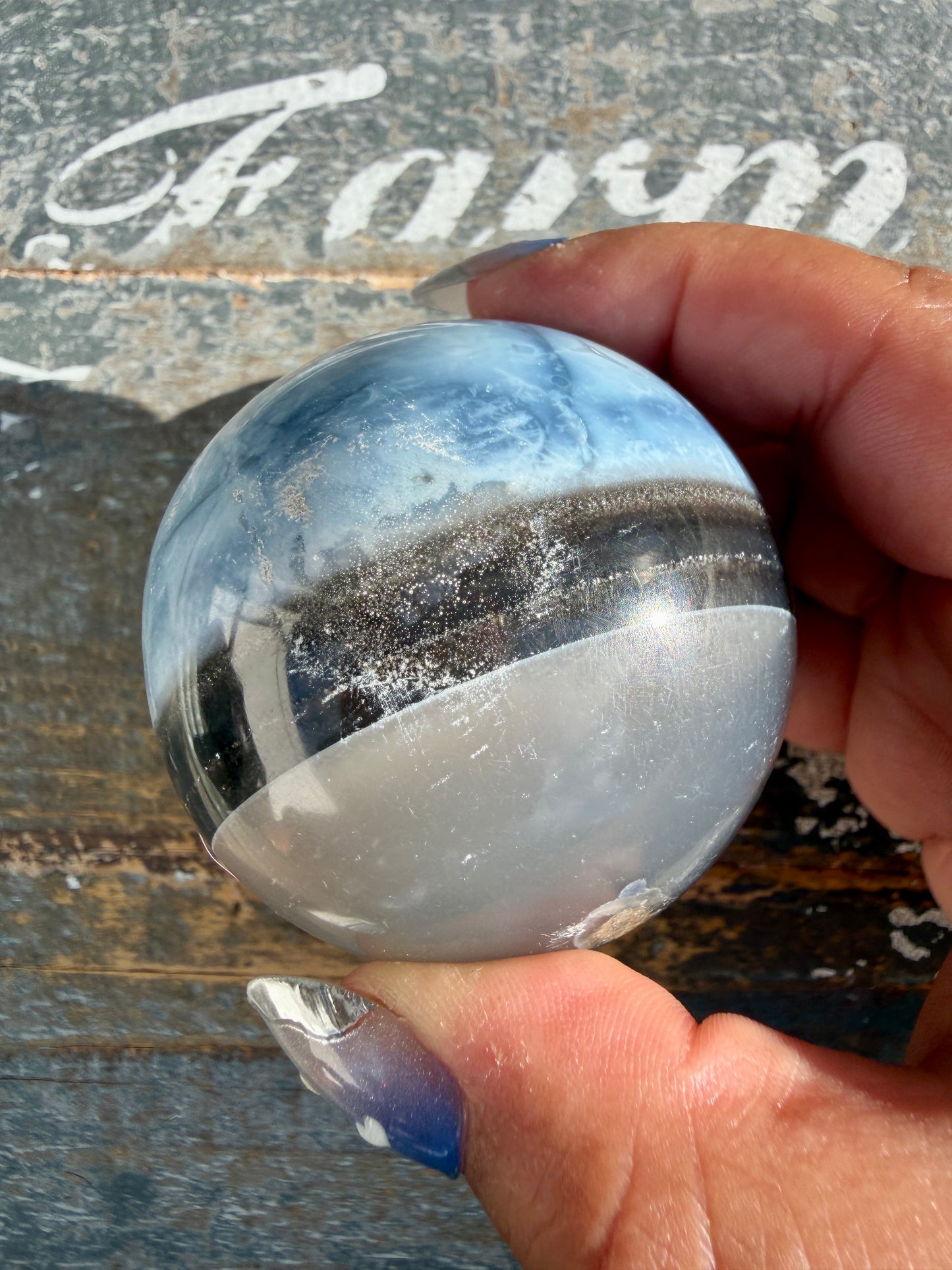 Gorgeous Blue Opal Sphere | India | Opt 40