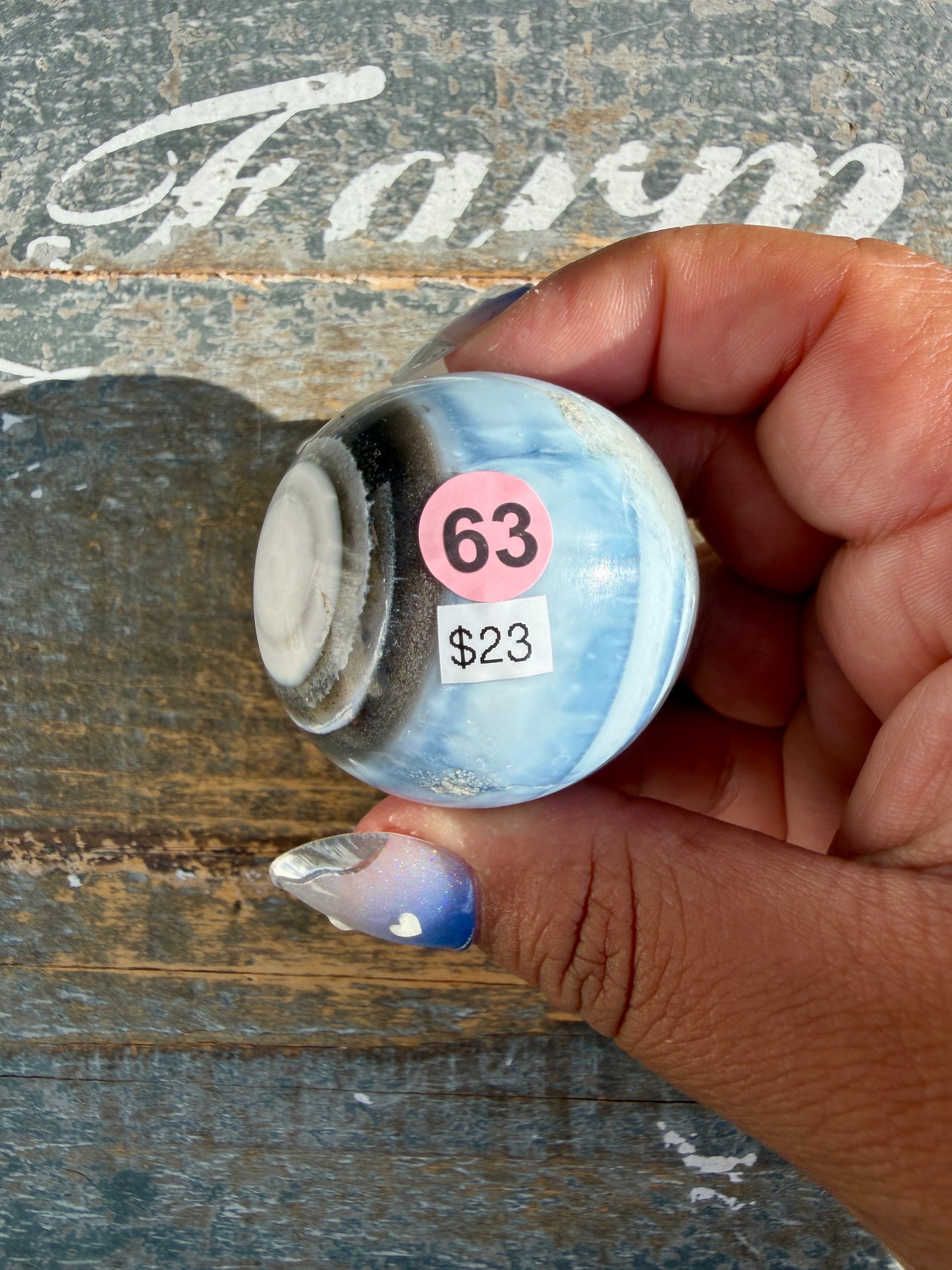 Gorgeous Blue Opal Sphere | India | Opt 63
