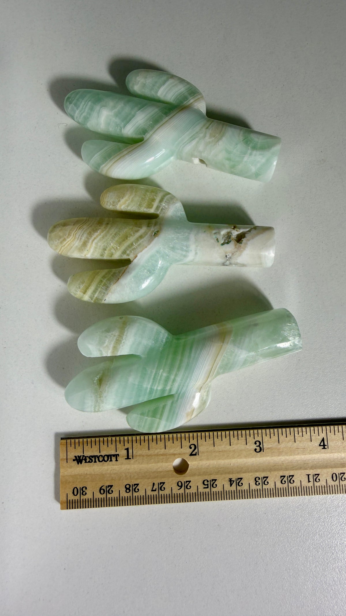 One (1) Caribbean Calcite Cactus Carving | Intuitively Chosen