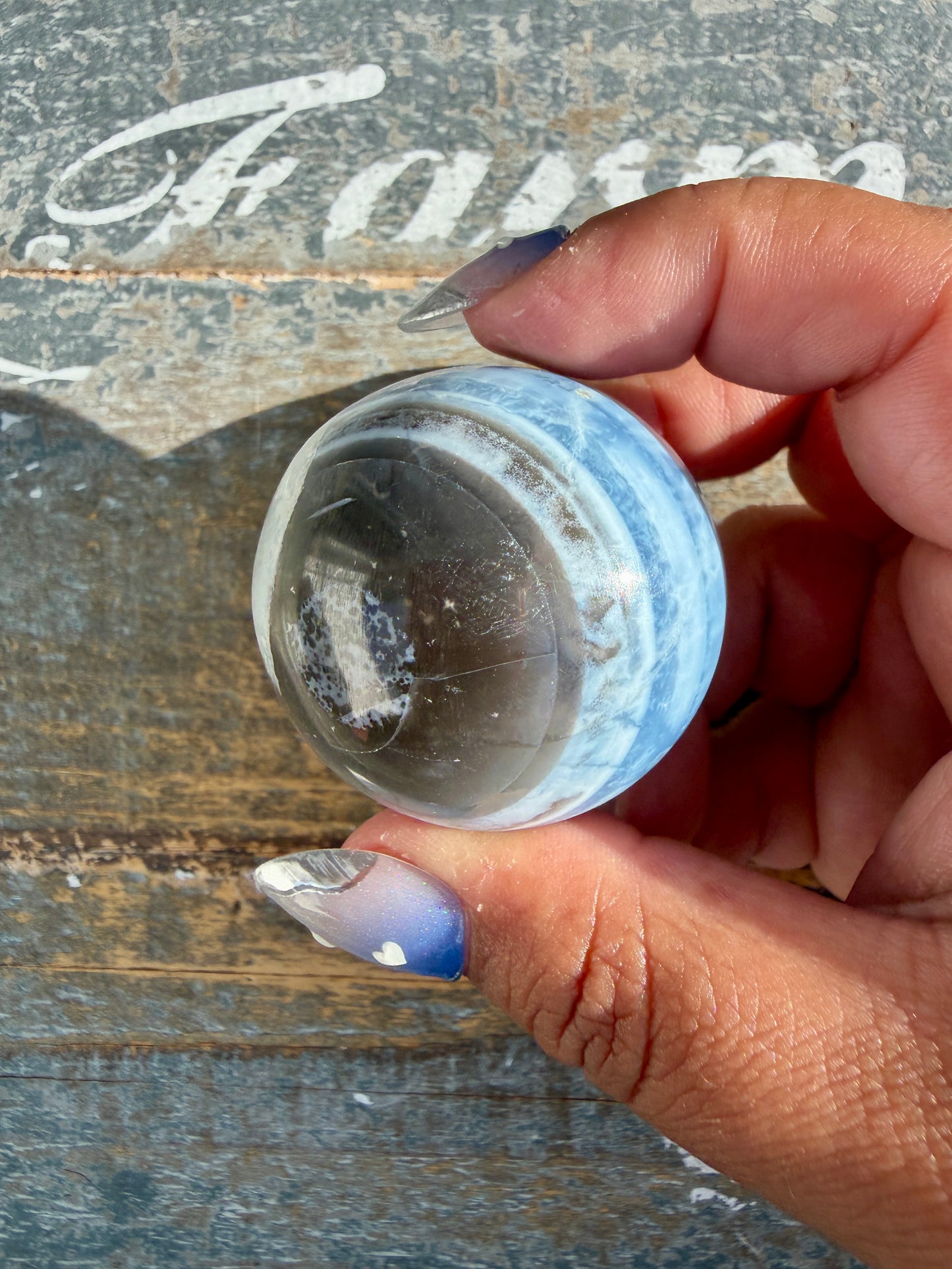 Gorgeous Blue Opal Sphere | India | Opt 63
