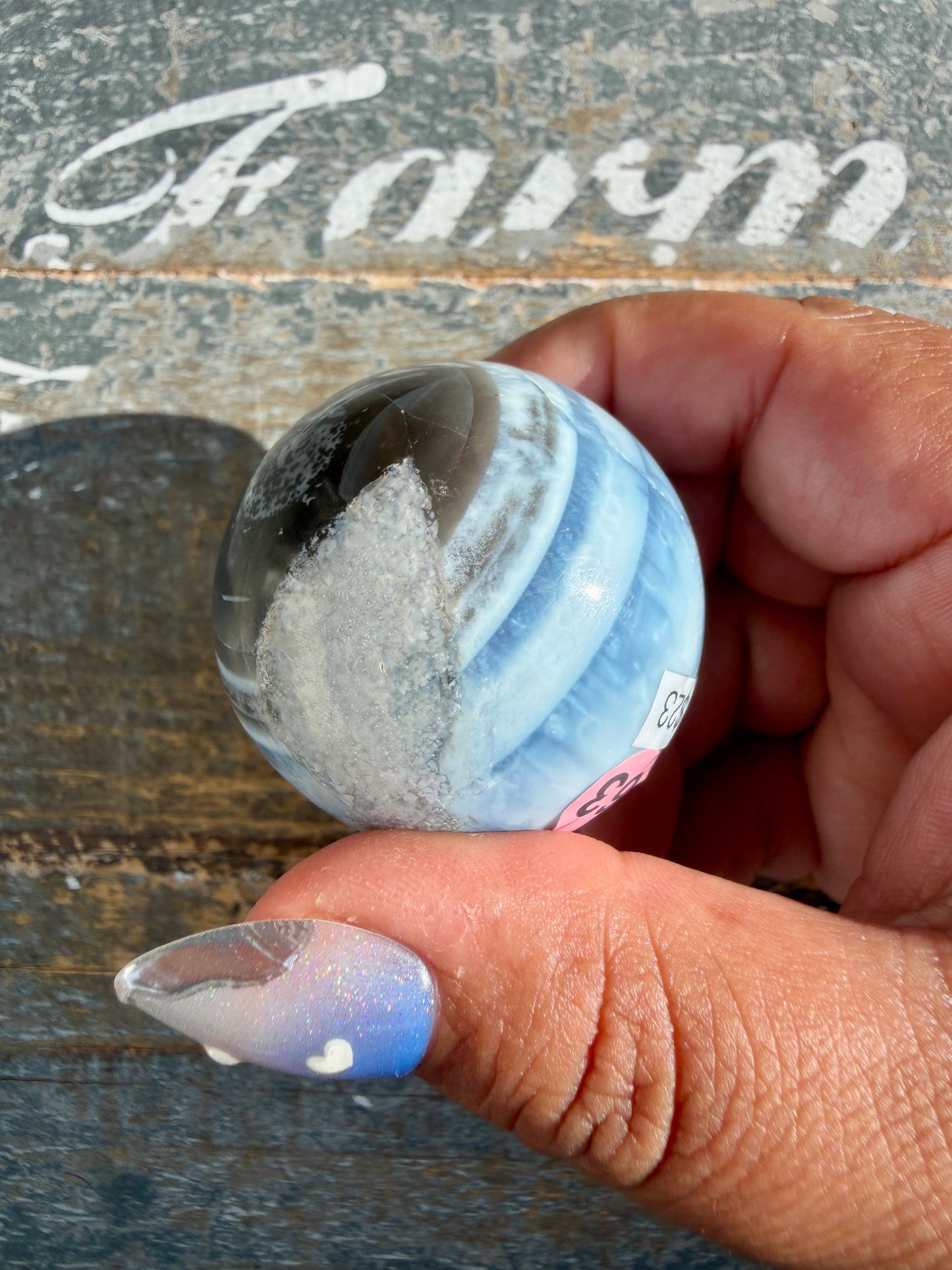 Gorgeous Blue Opal Sphere | India | Opt 63