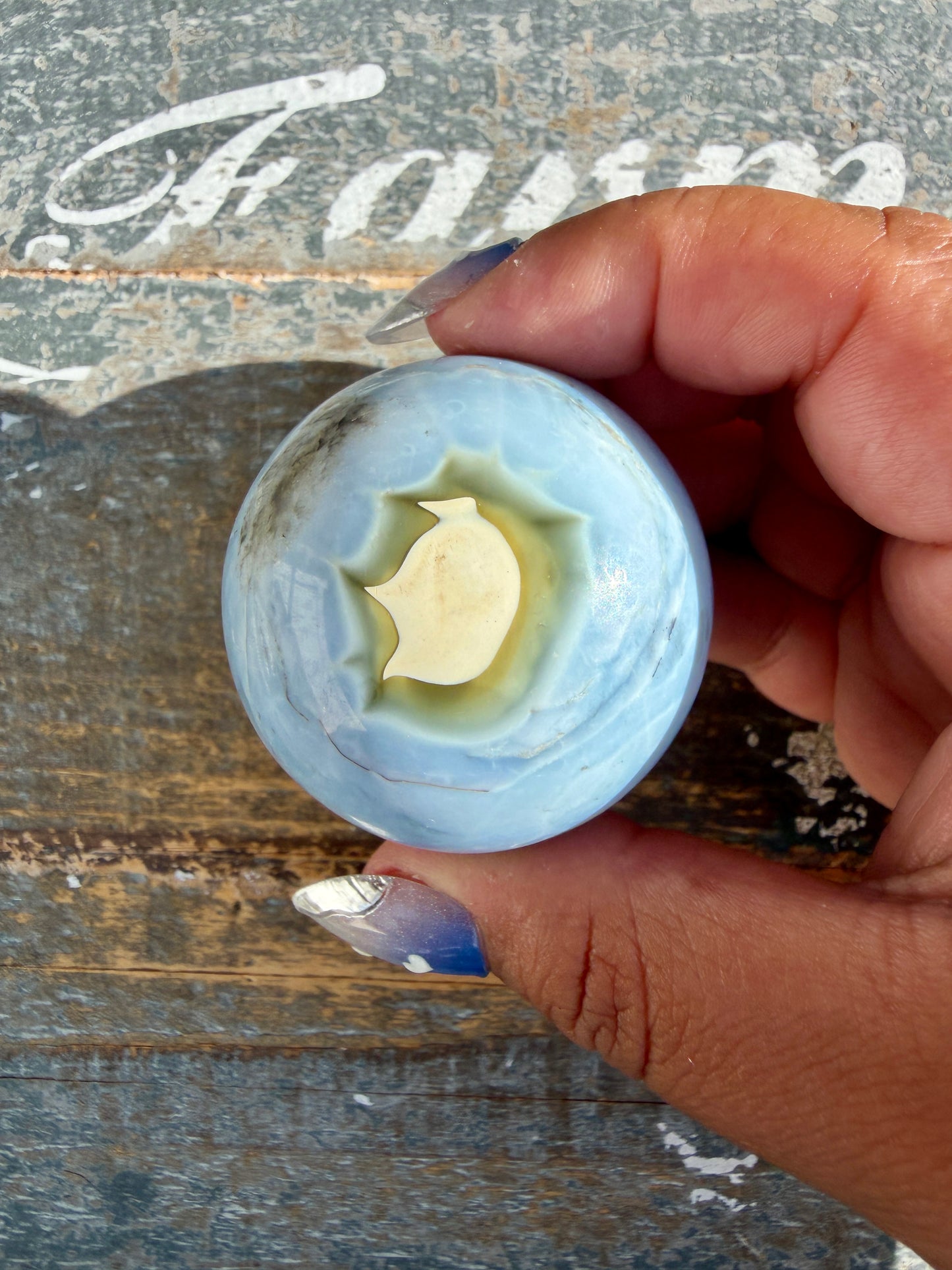 Gorgeous Blue Opal Sphere | India | Opt 61