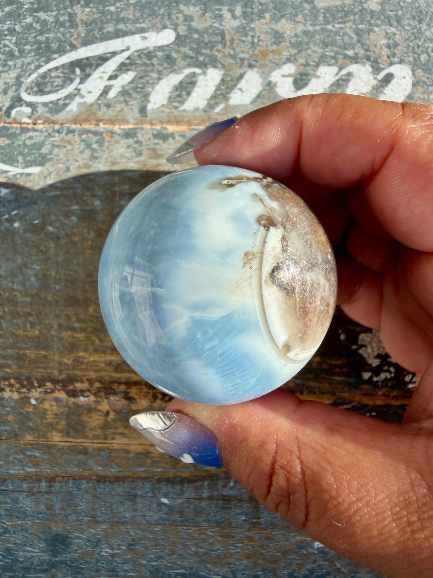 Gorgeous Blue Opal Sphere | India | Opt 61