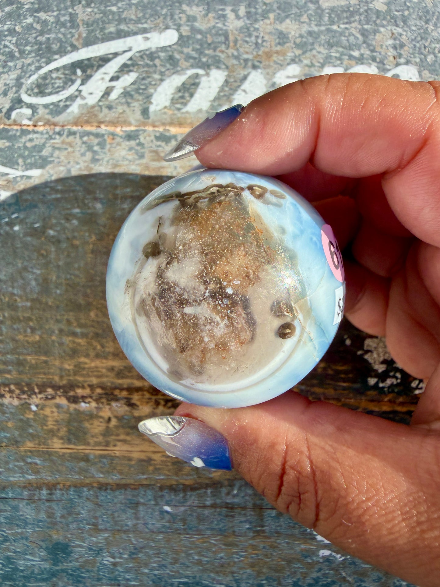 Gorgeous Blue Opal Sphere | India | Opt 61