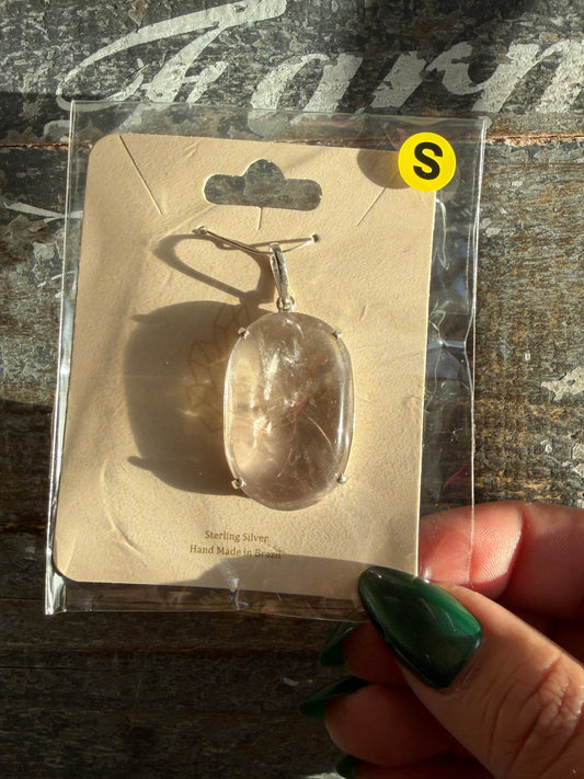 Gorgeous UV Reactive Powellite in Amethyst Pendant | Opt S