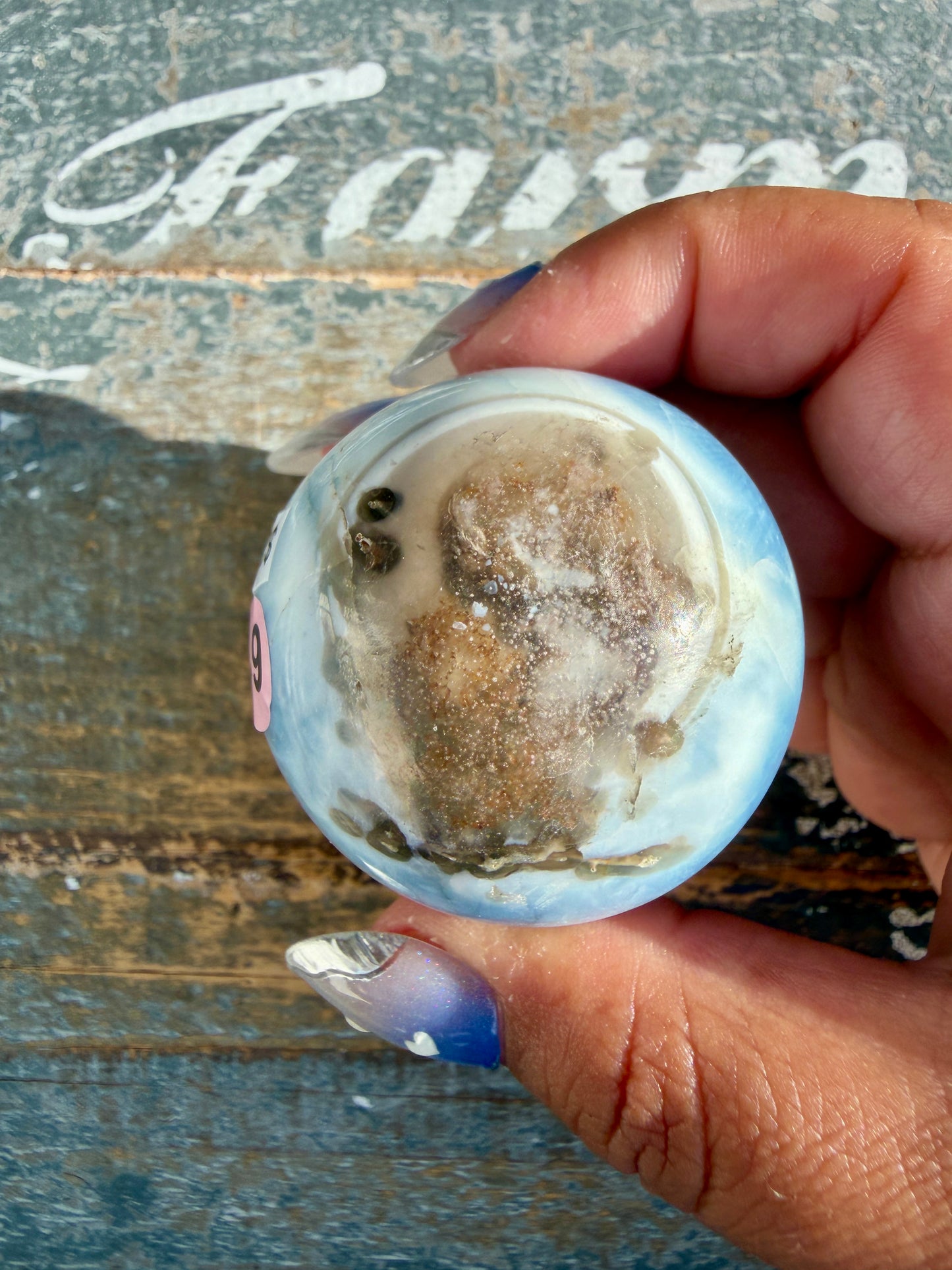 Gorgeous Blue Opal Sphere | India | Opt 61