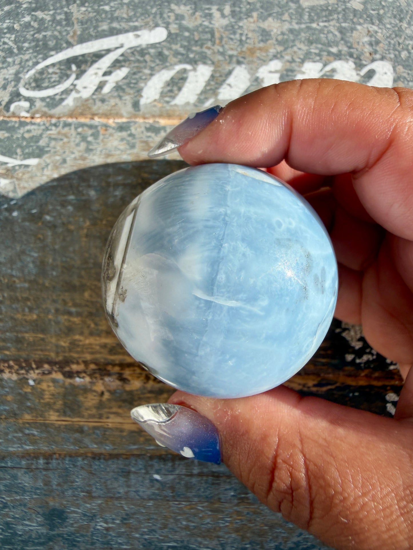 Gorgeous Blue Opal Sphere | India | Opt 61