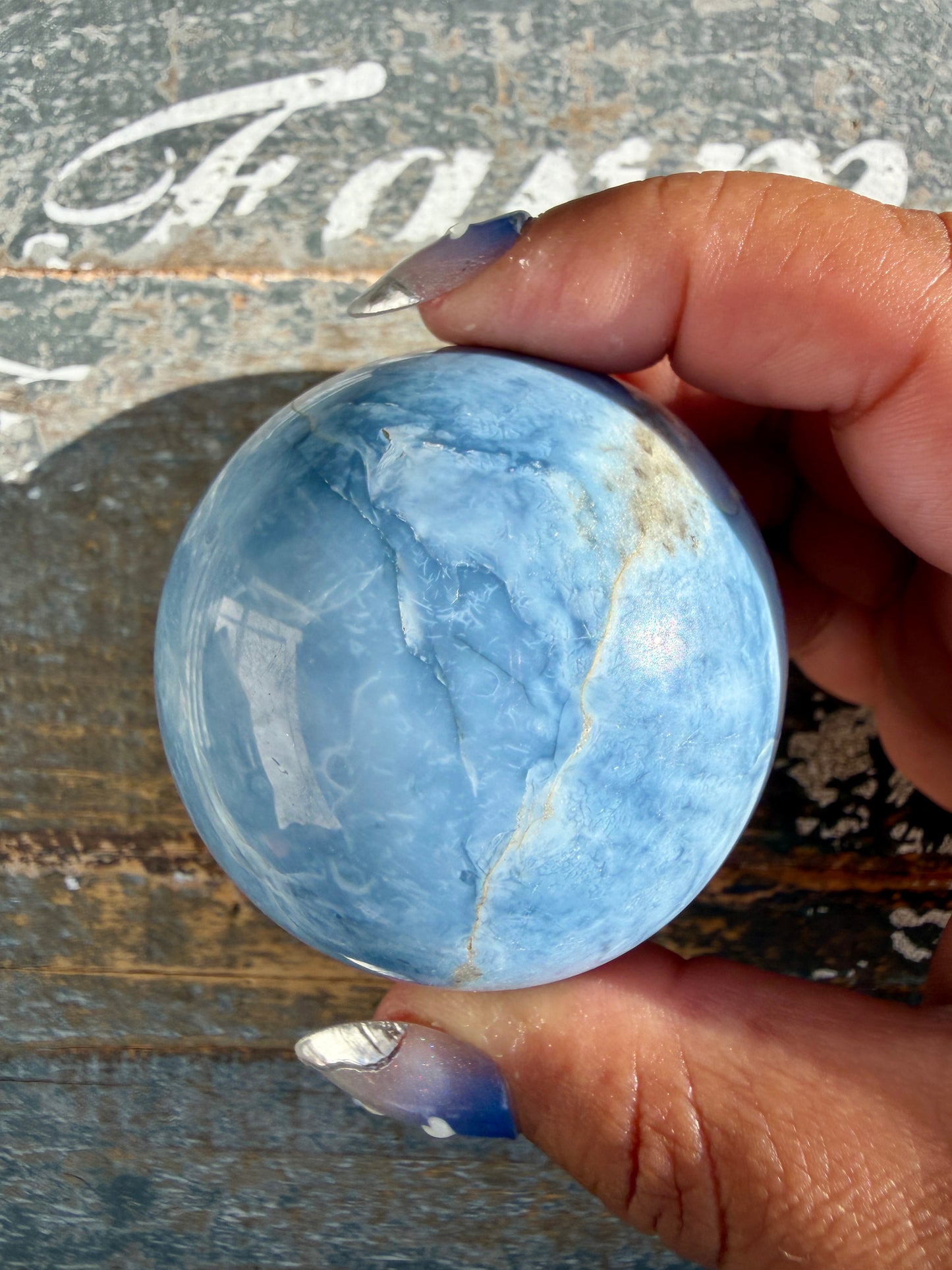 Gorgeous Blue Opal Sphere | India | Opt 48