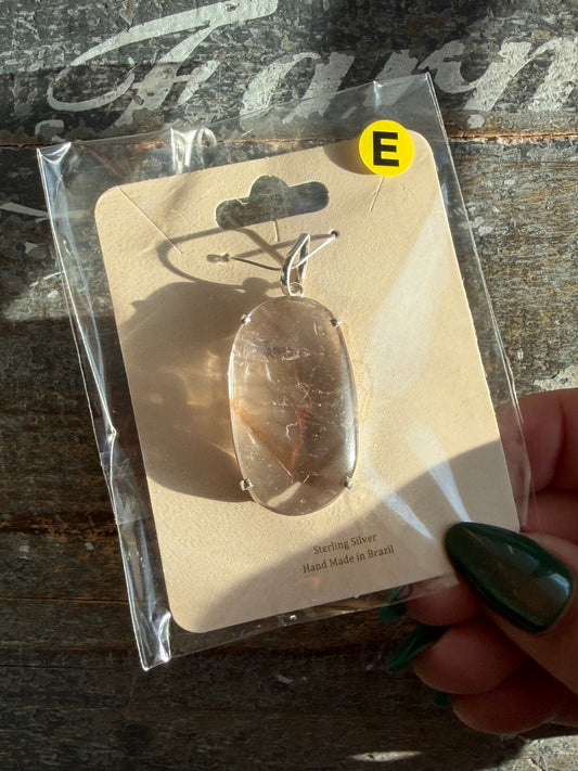 Gorgeous UV Reactive Powellite in Amethyst Pendant | Opt E