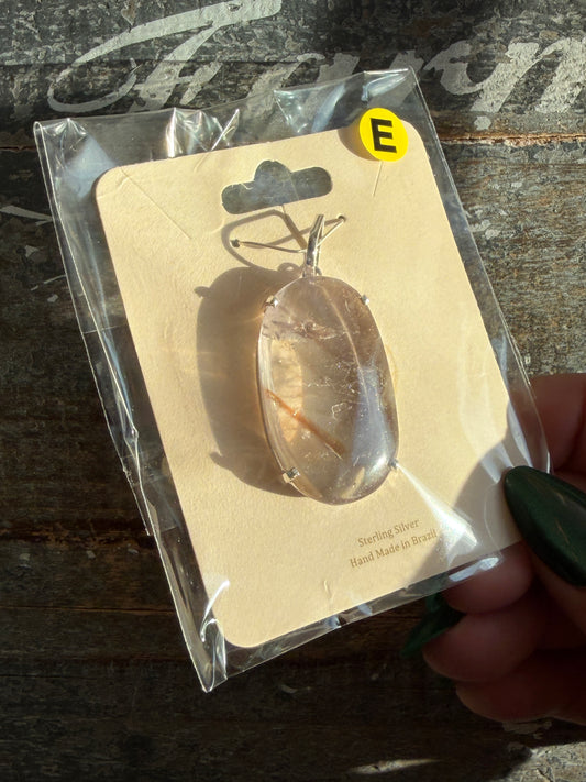 Gorgeous UV Reactive Powellite in Amethyst Pendant | Opt E