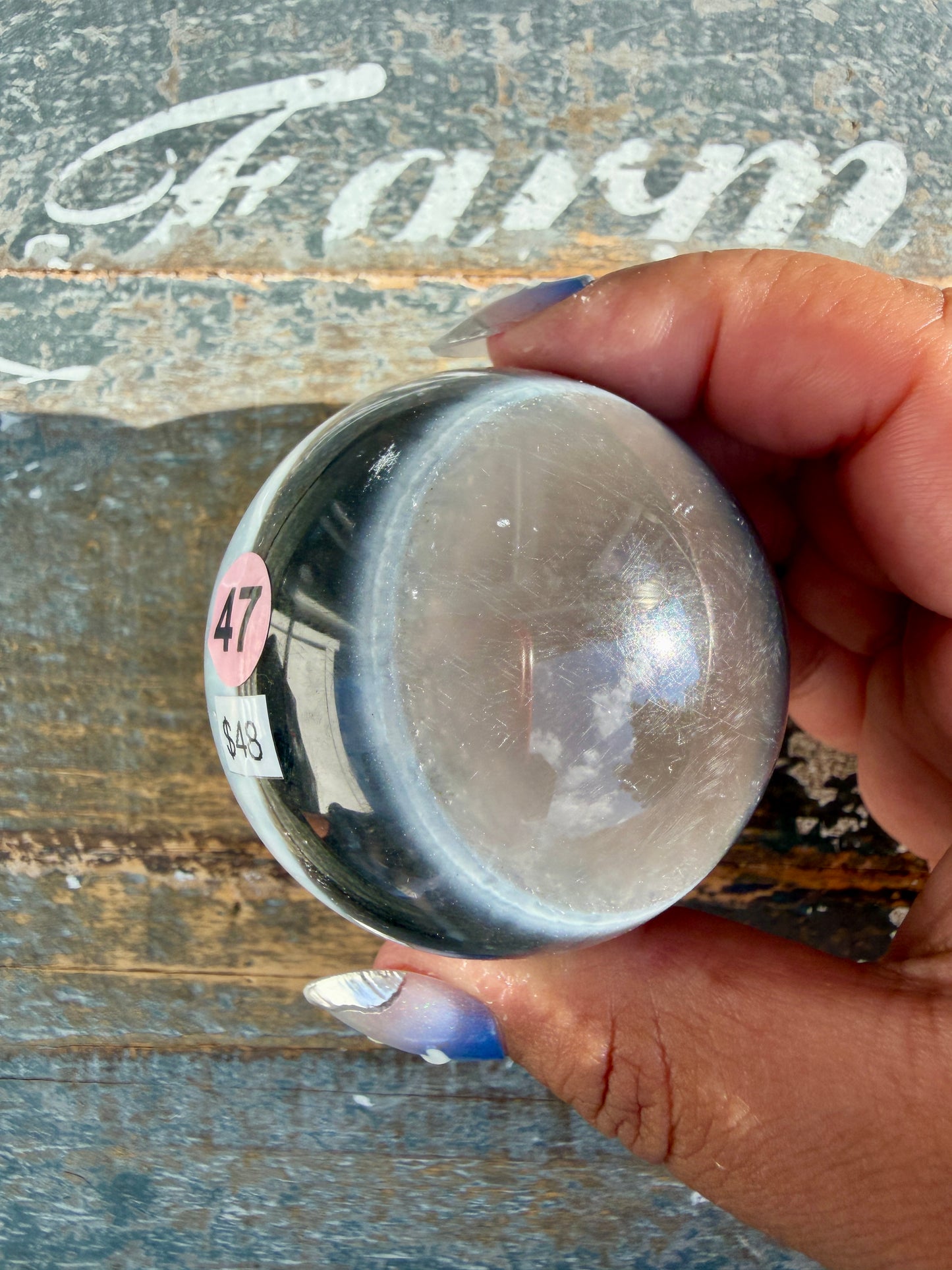 Gorgeous Blue Opal Sphere | India | Opt 47