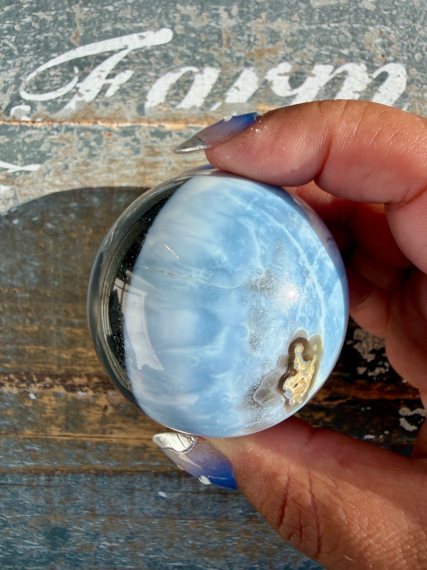 Gorgeous Blue Opal Sphere | India | Opt 47