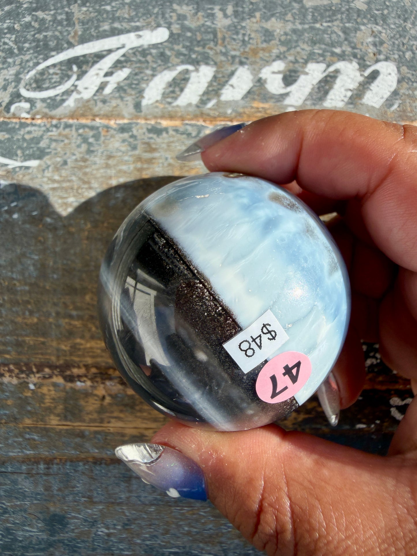 Gorgeous Blue Opal Sphere | India | Opt 47