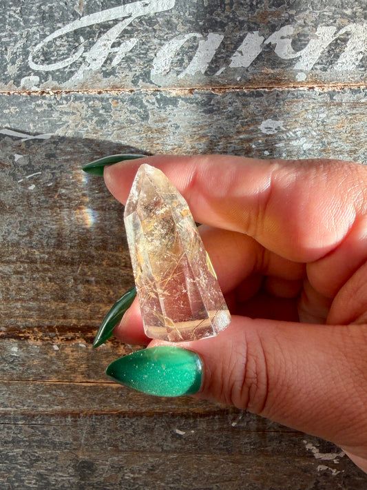 Mini Rutile in Quartz Tower | Opt T | Brazil