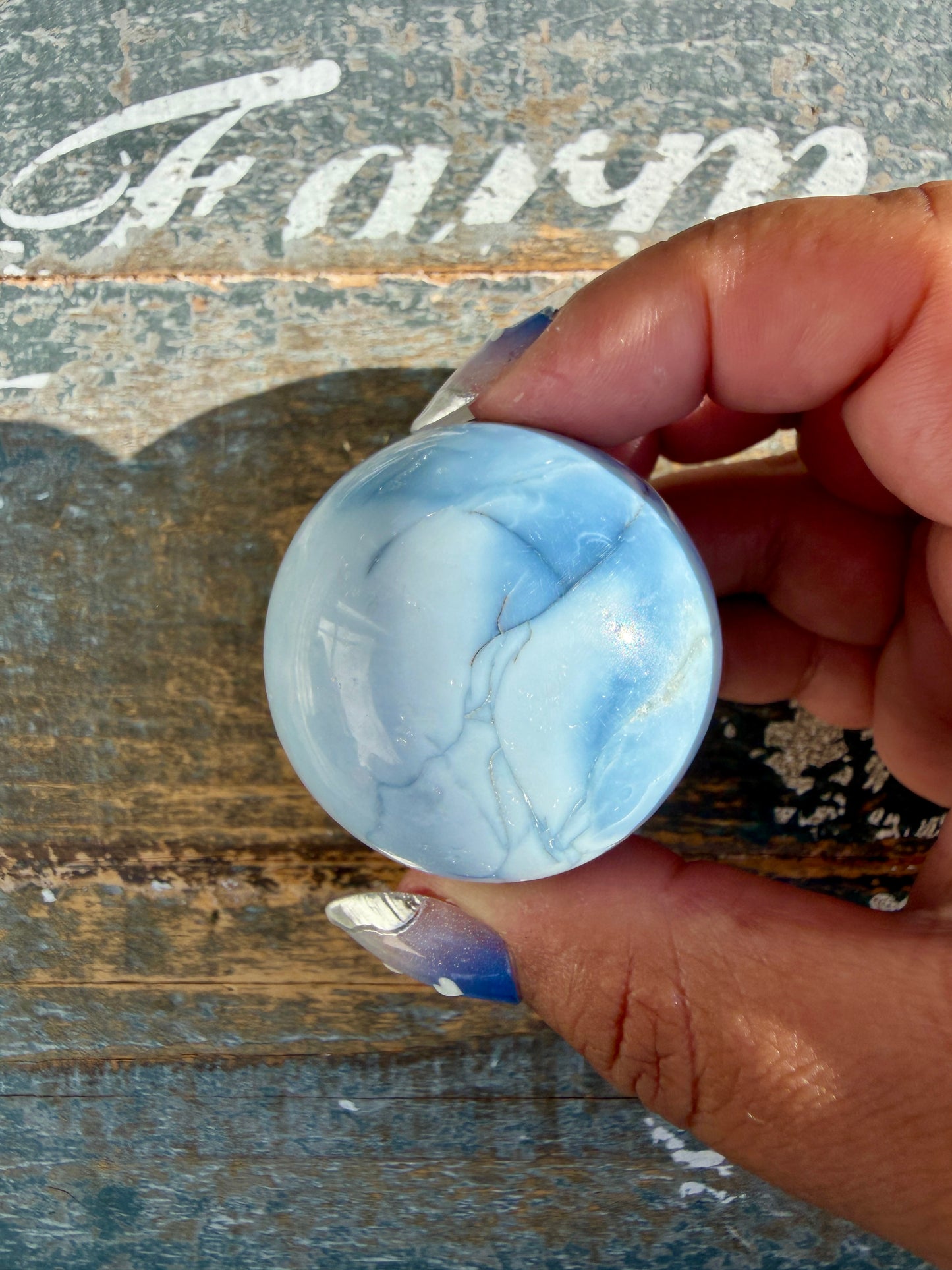 Gorgeous Blue Opal Sphere | India | Opt 62