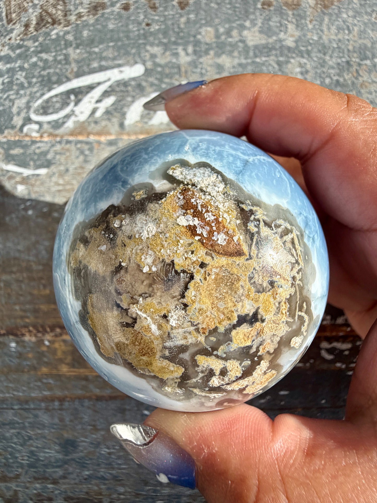 Gorgeous Blue Opal Sphere | India | Opt 36