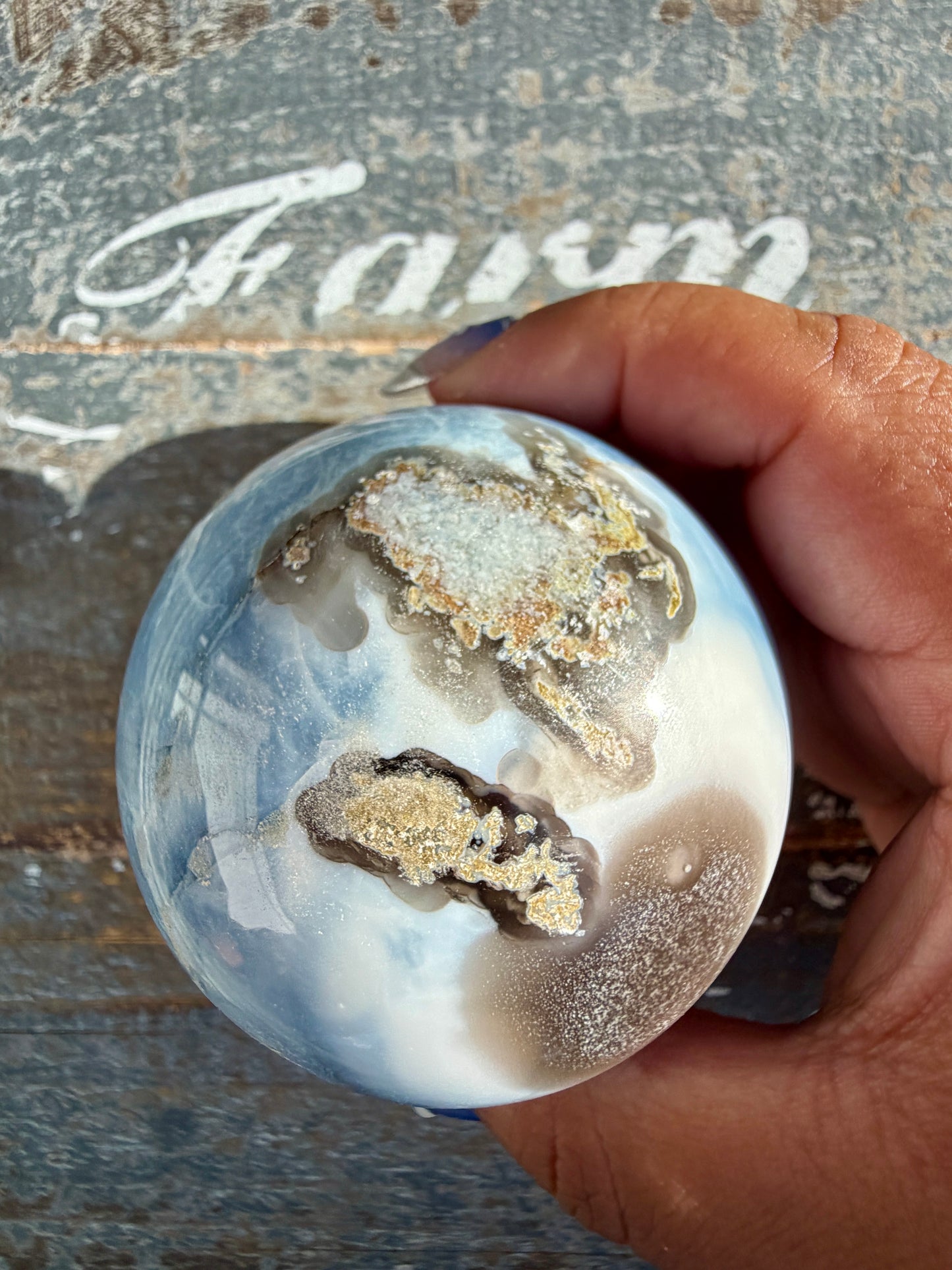Gorgeous Blue Opal Sphere | India | Opt 36