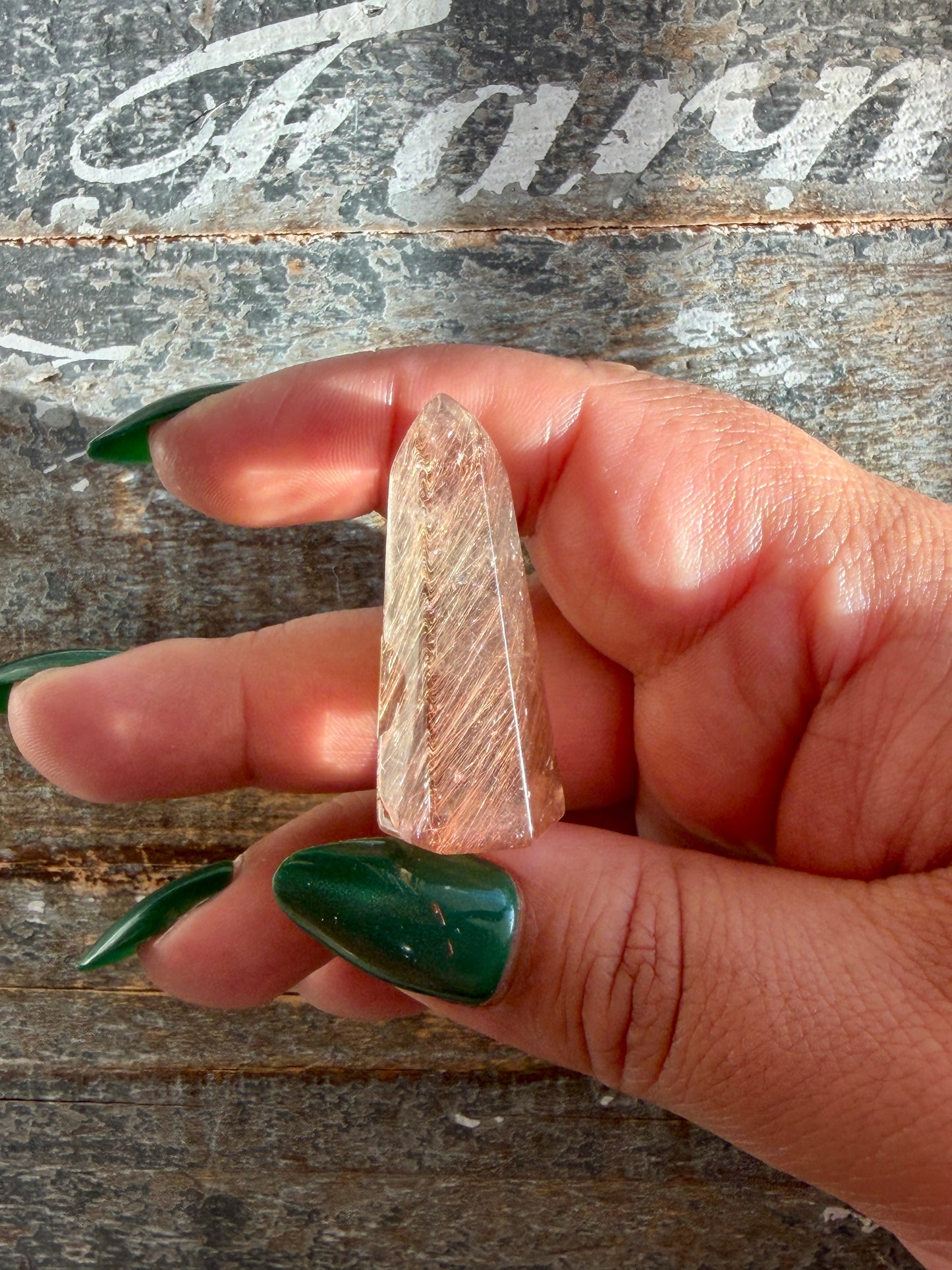 Mini Rutile in Quartz Tower | Opt N | Brazil