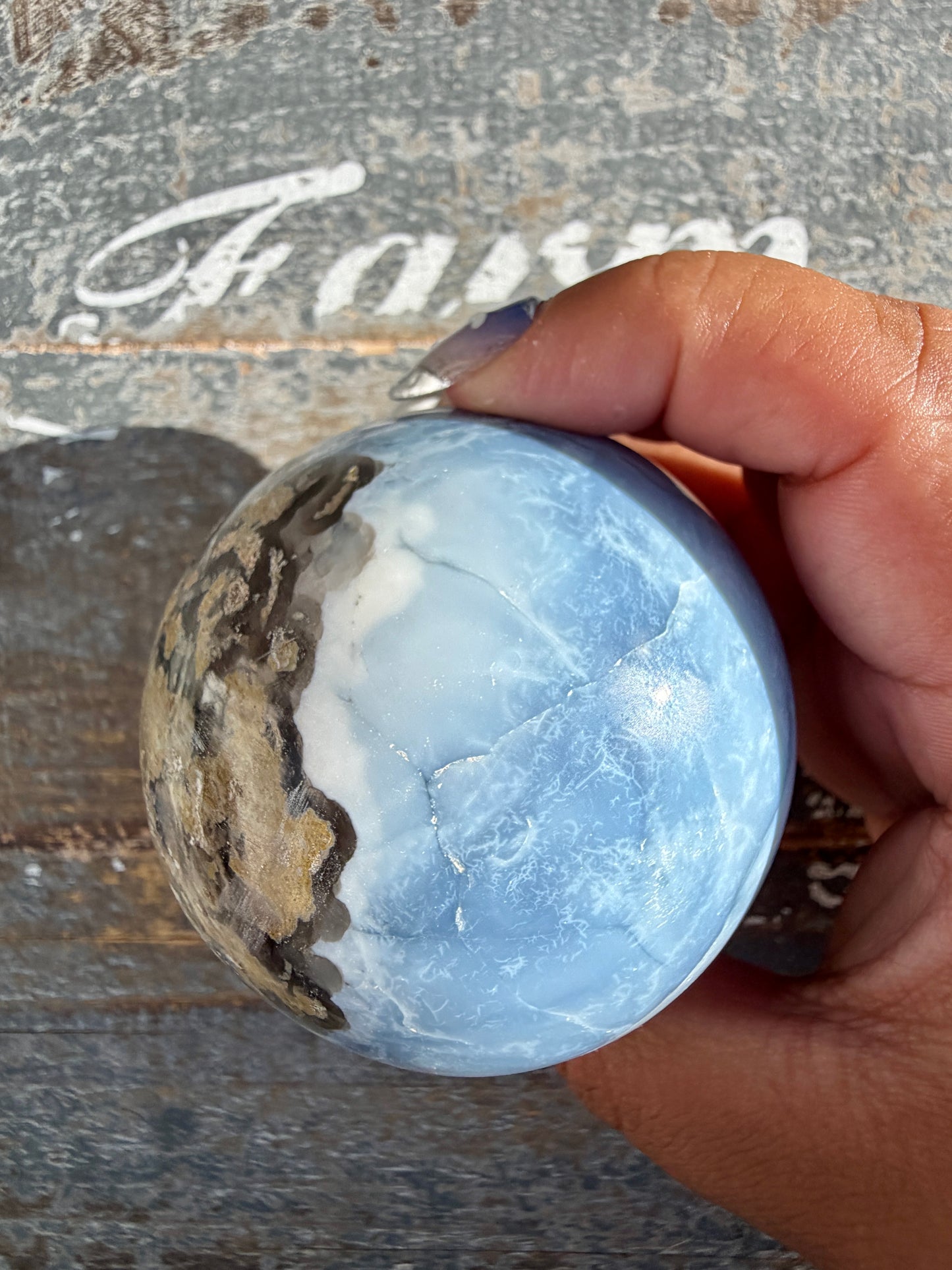 Gorgeous Blue Opal Sphere | India | Opt 36