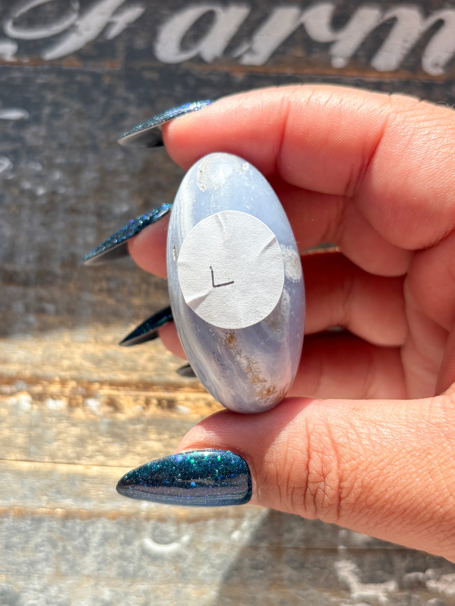 Gorgeous Blue Lace Agate Shiva Hand Carved in India | L