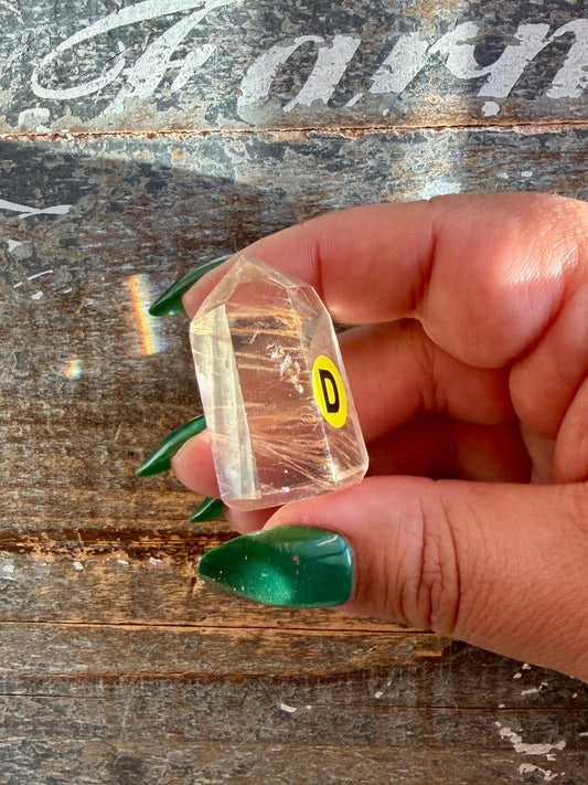 Mini Rutile in Quartz Tower | Opt D | Brazil