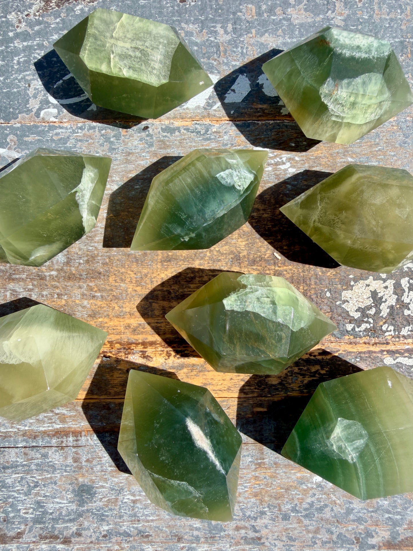 One (1) Lime Fluorite Mini Chunky Wand | Intuitively Chosen