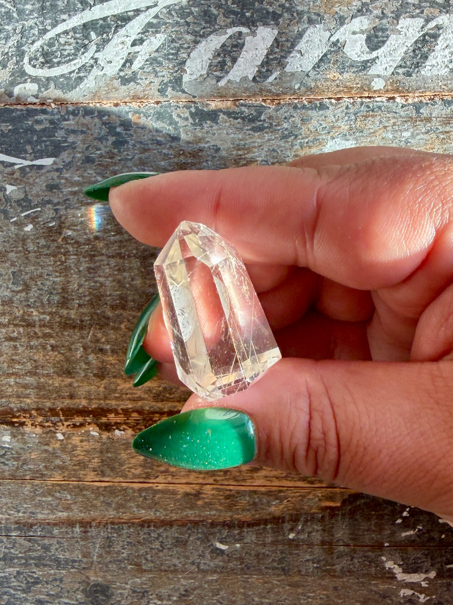 Mini Rutile in Quartz Tower | Opt J | Brazil