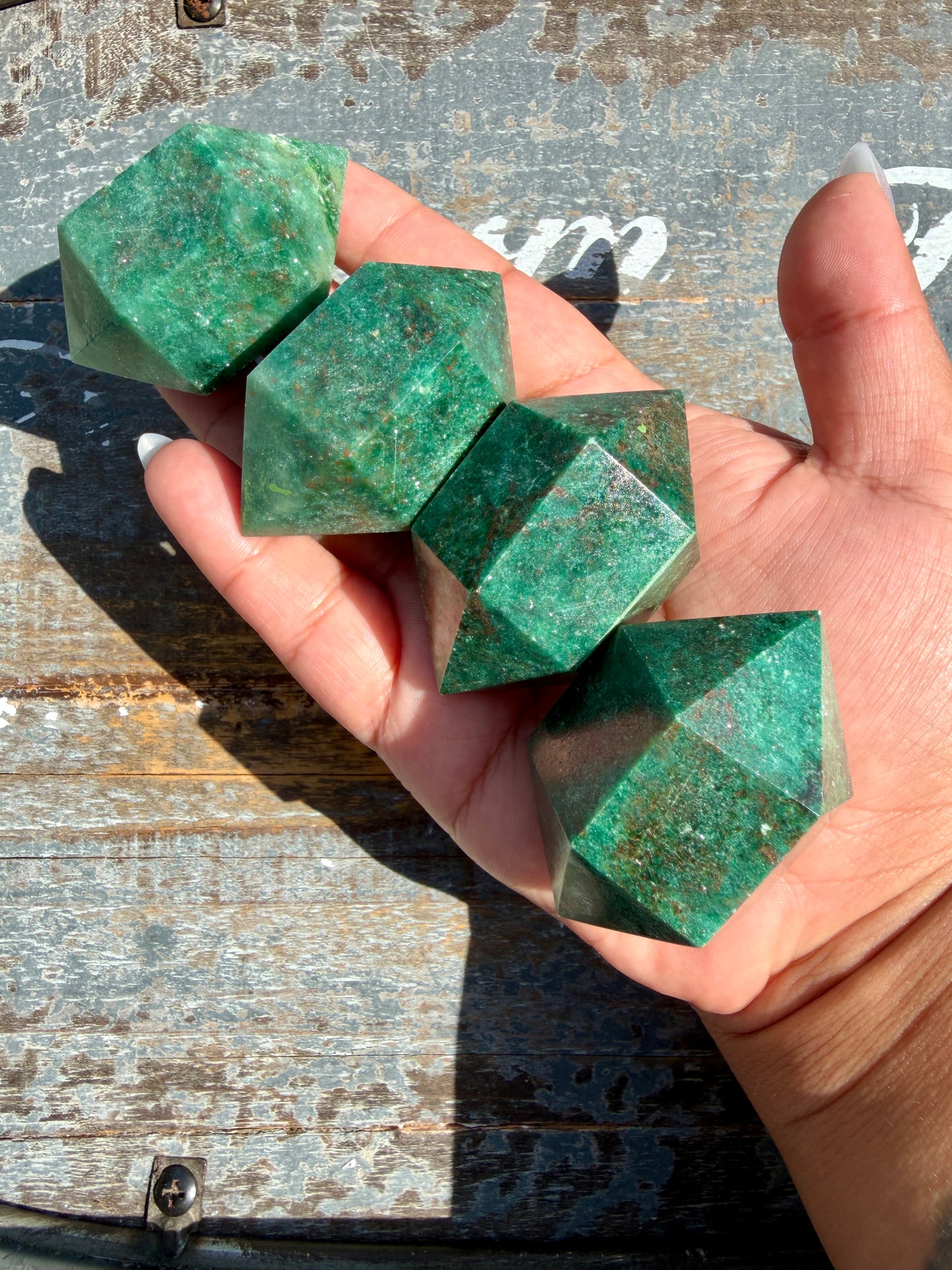 One (1) Green Fuchsite Mini Chunky Wand | Intuitively Chosen