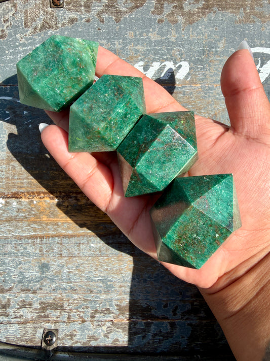 One (1) Green Fuchsite Mini Chunky Wand | Intuitively Chosen