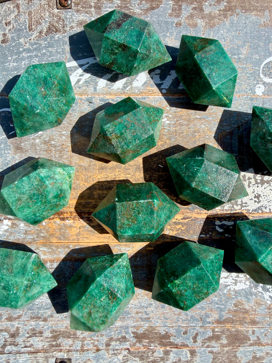 One (1) Green Fuchsite Mini Chunky Wand | Intuitively Chosen