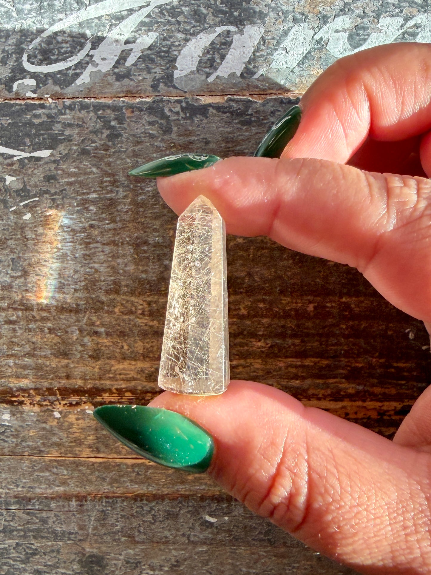 Mini Rutile in Quartz Tower | Opt B | Brazil