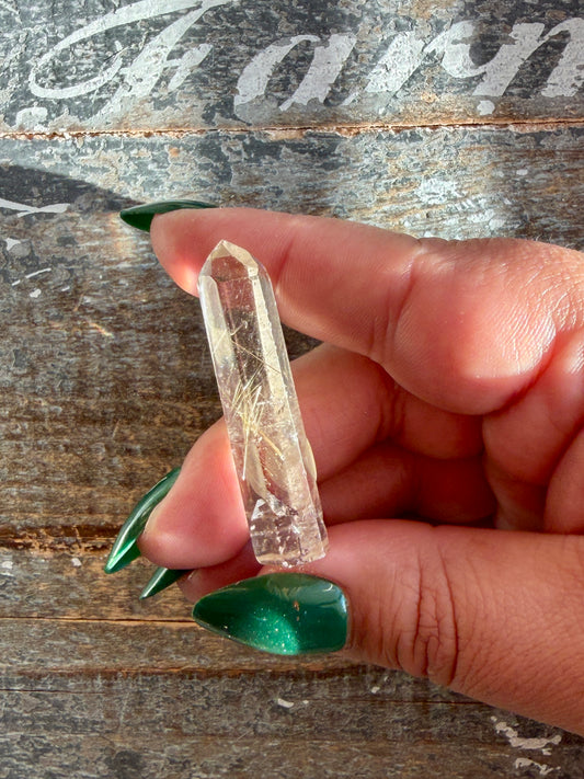 Mini Rutile in Quartz Tower | Opt C | Brazil