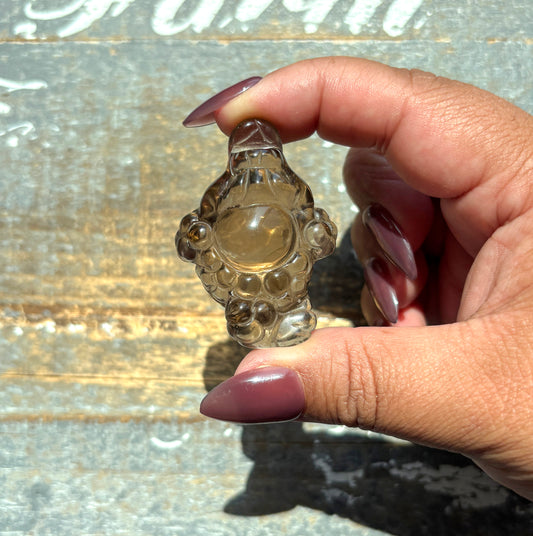Gorgeous Natural Smokey Quartz Money Toad | Money Manifester | Opt A